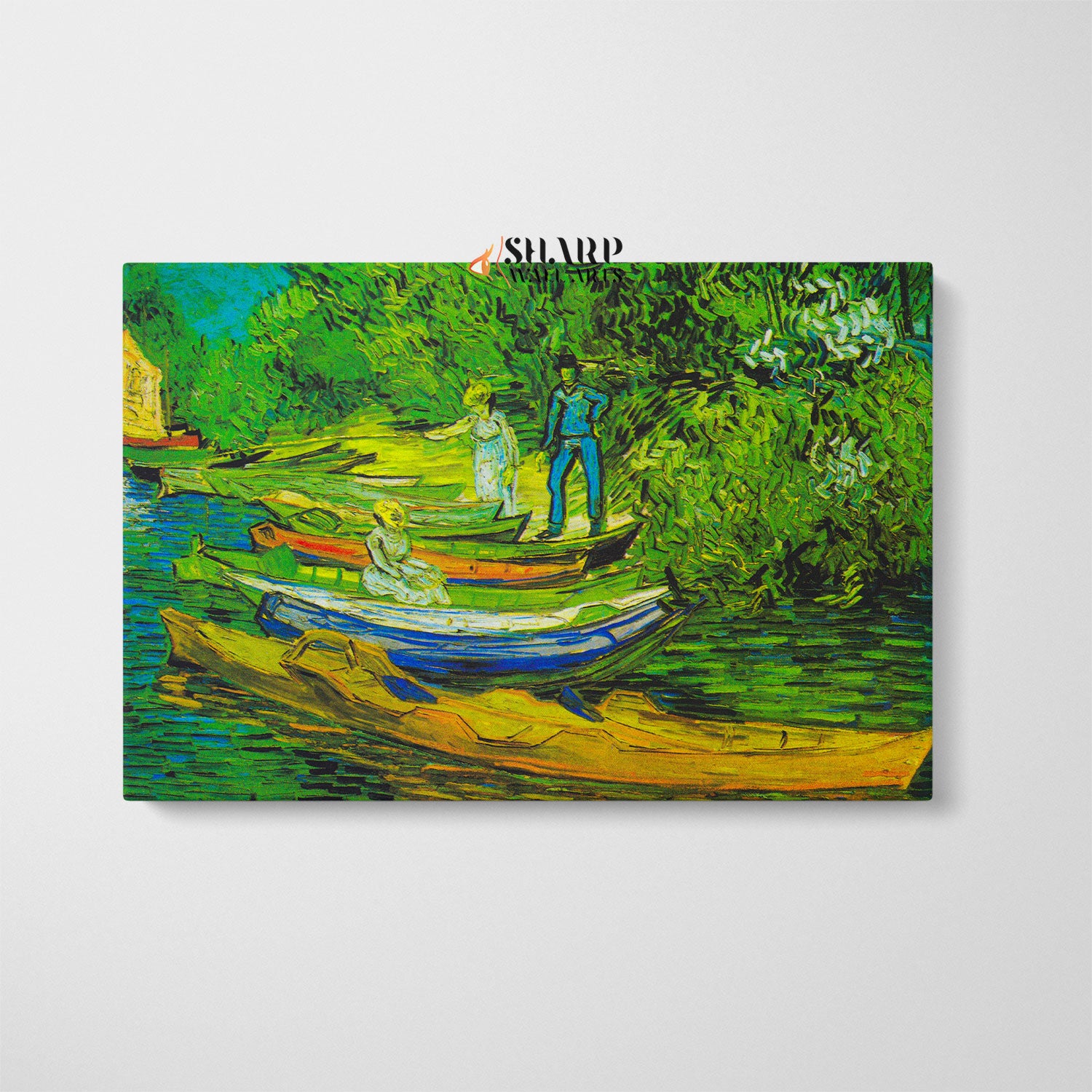 Vincent van Gogh Bank Of The Oise At Auvers Canvas Wall Art
