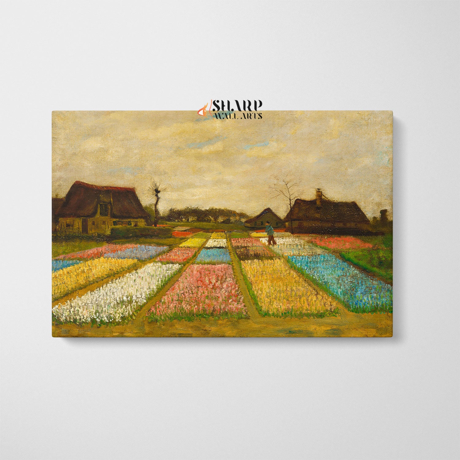 Vincent van Gogh Flower Beds In Holland Canvas Wall Art