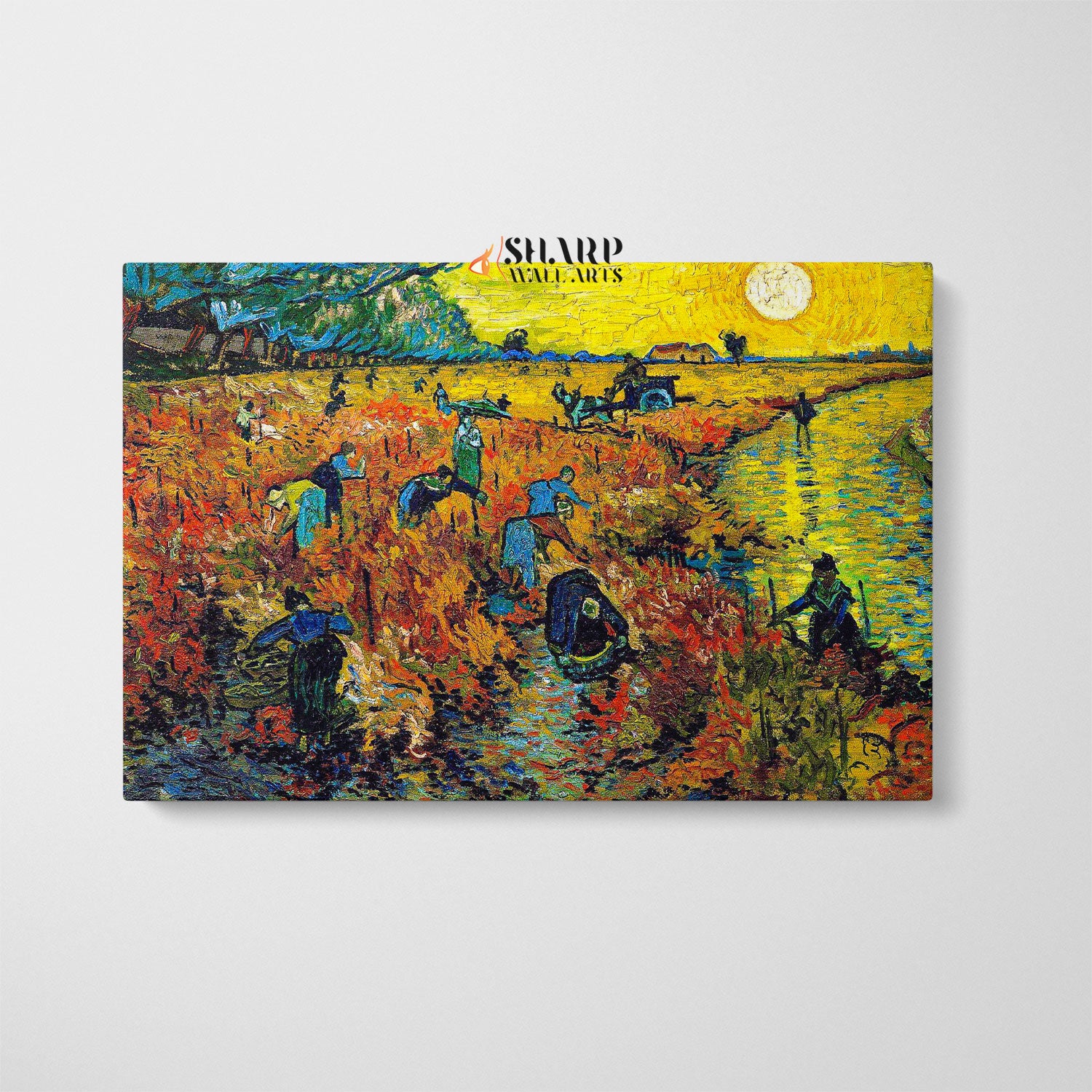 Vincent van Gogh Red Vineyards At Arles Canvas Wall Art