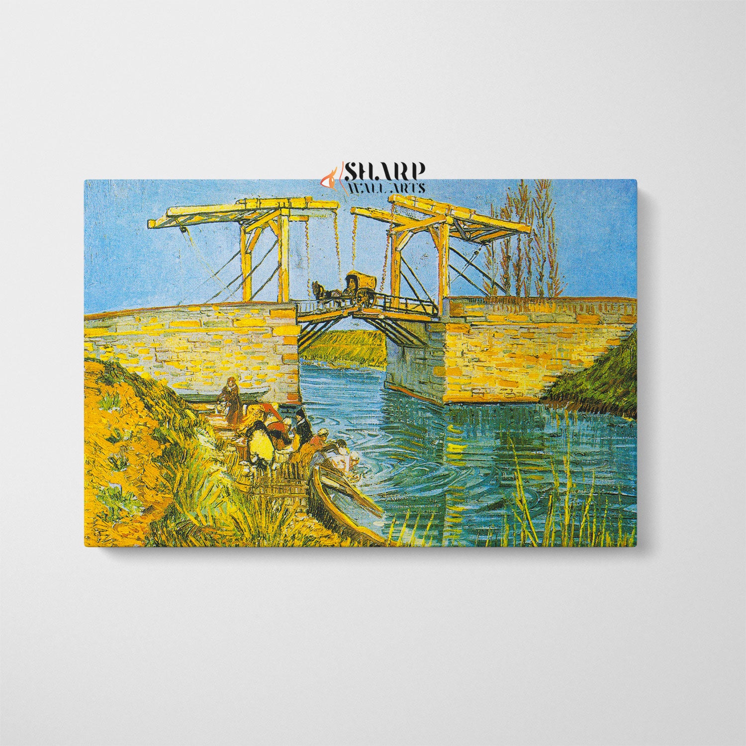 Vincent van Gogh Langlois Bridge Canvas Wall Art