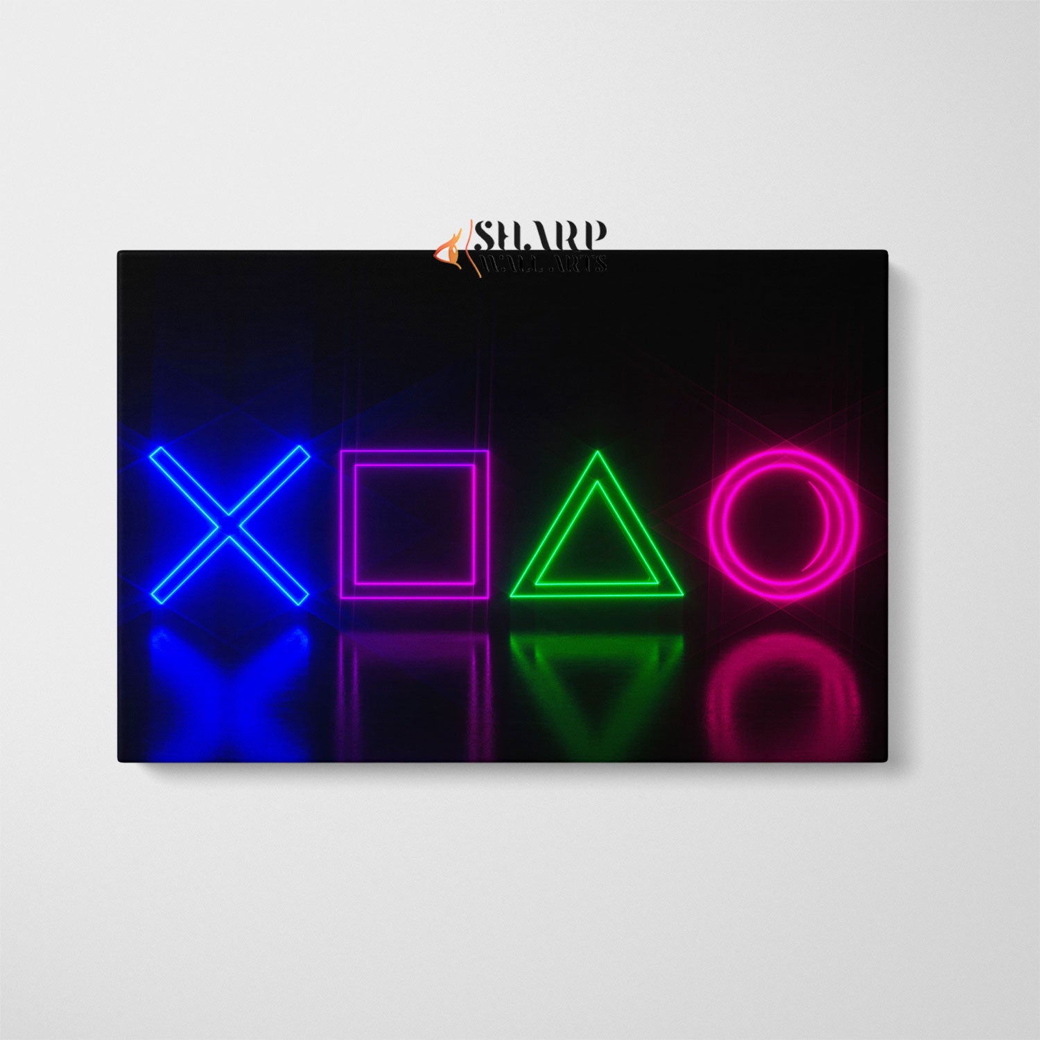Video Game Sign Neon Canvas Wall Art