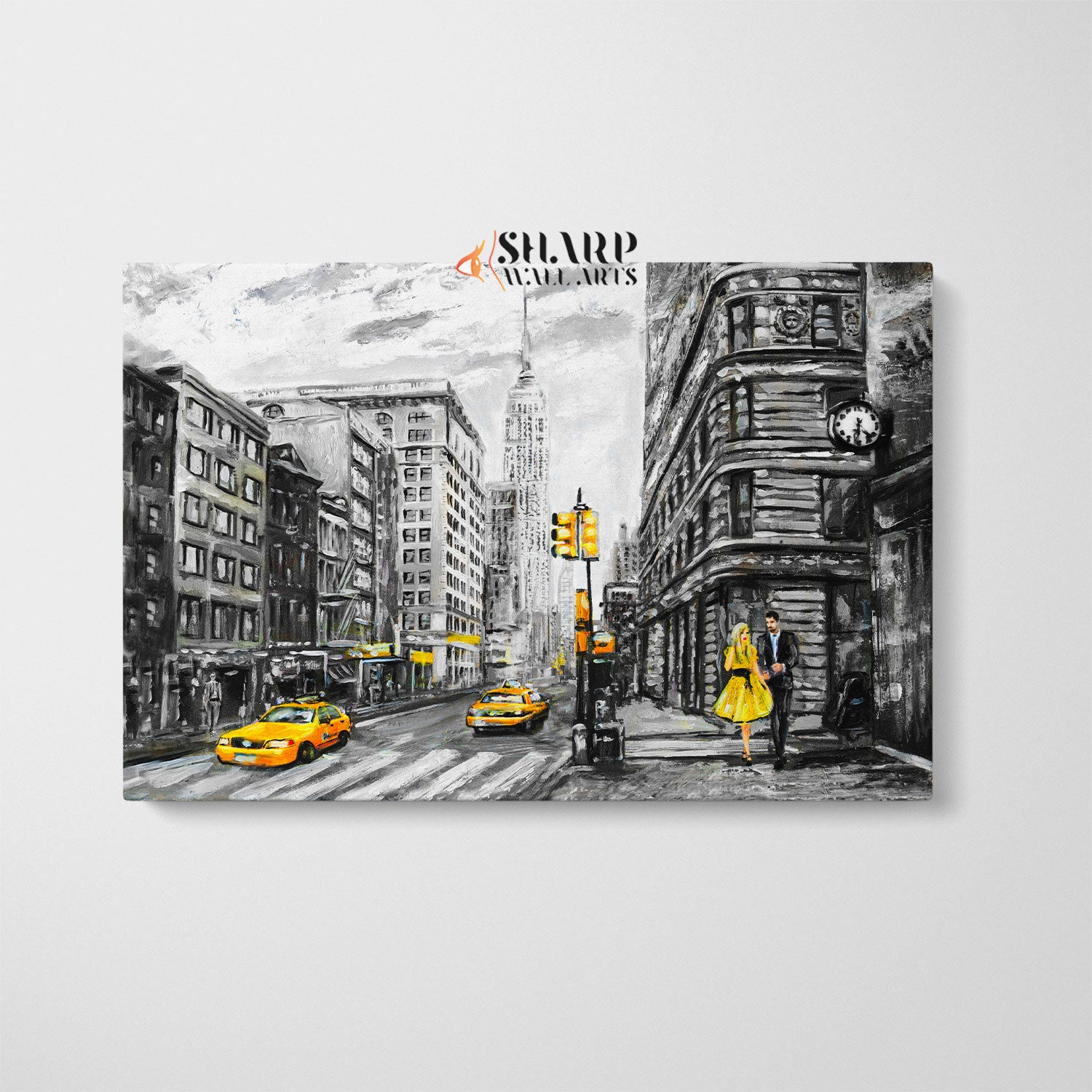 New York Taxi Canvas Wall Art