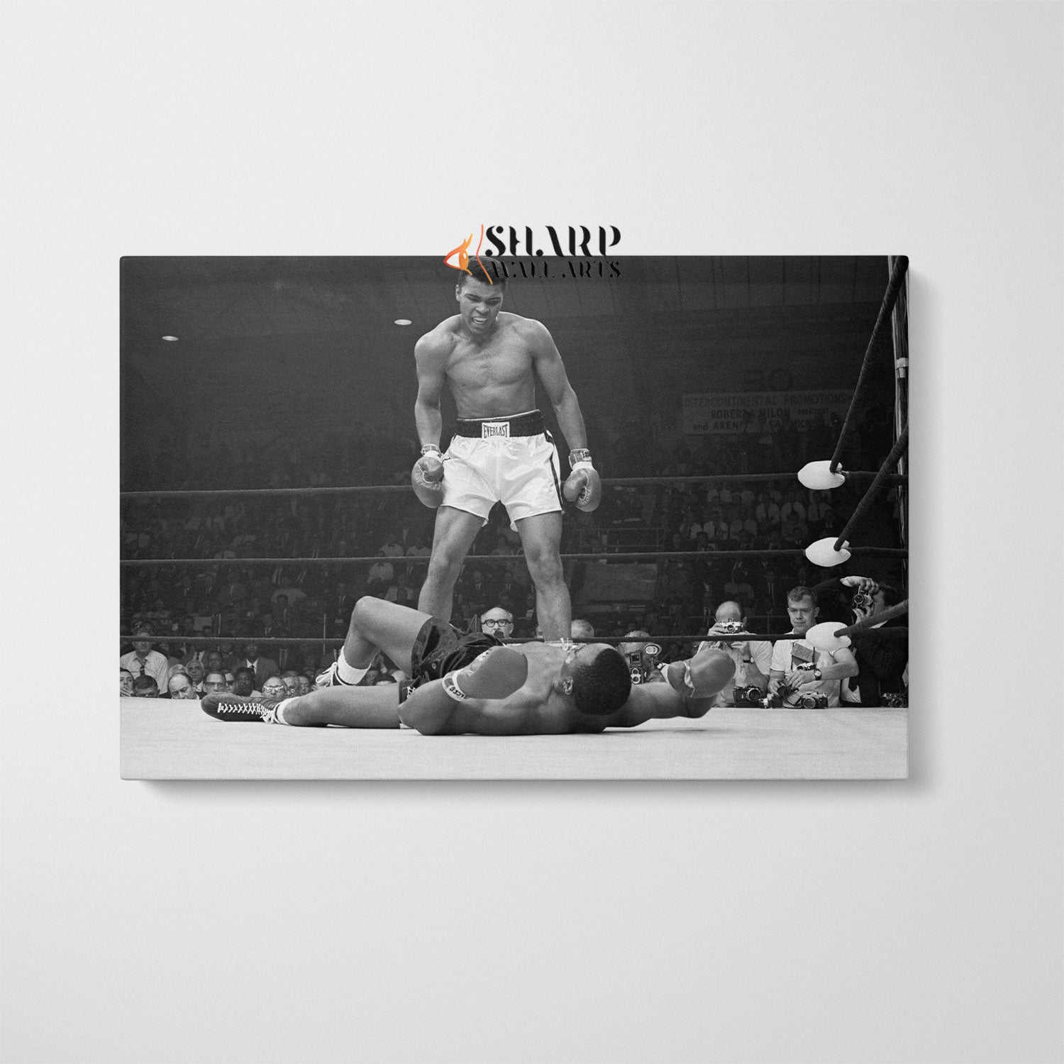 Muhammad Ali vs Sonny Liston Canvas Wall Art