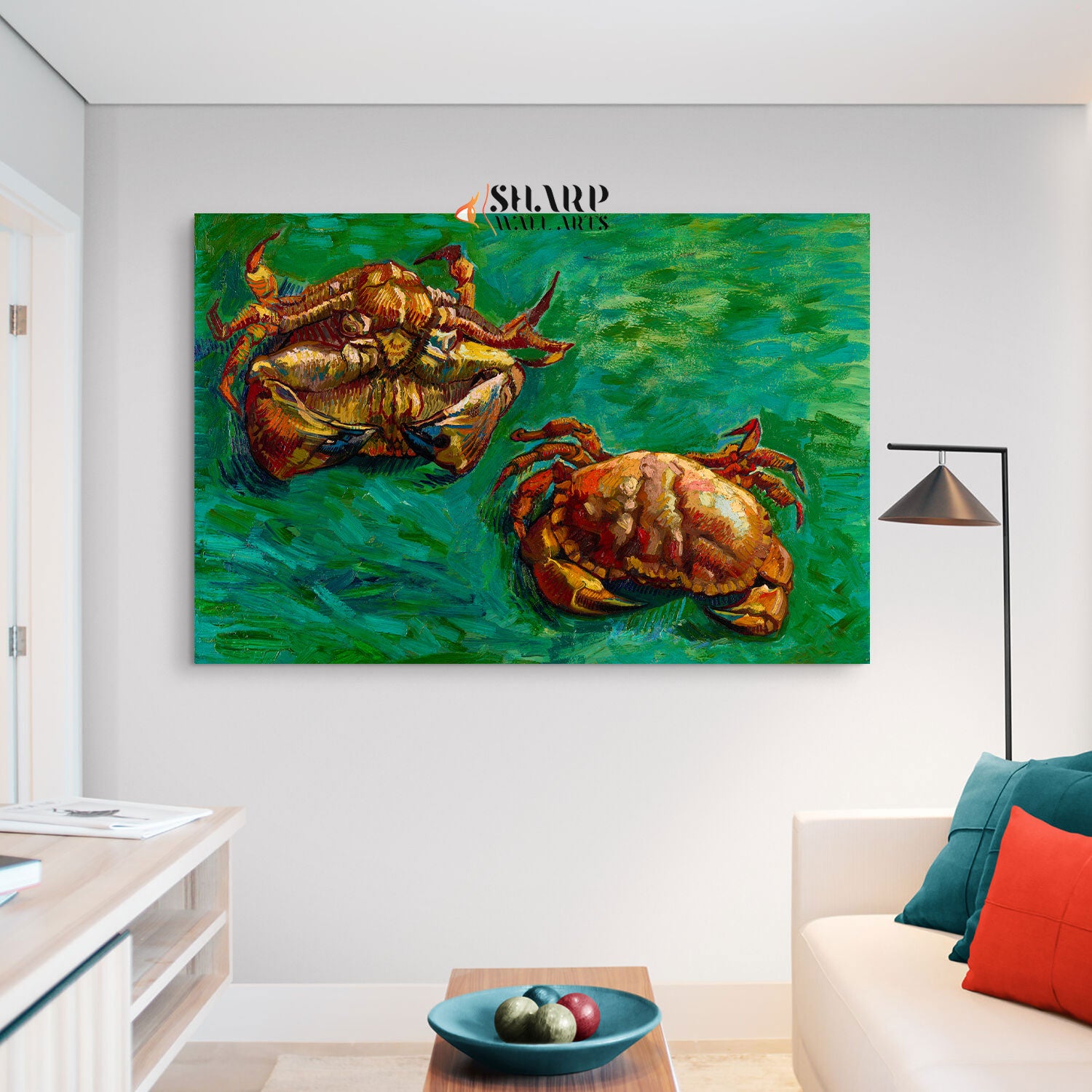 Vincent van Gogh Two Crabs Canvas Wall Art