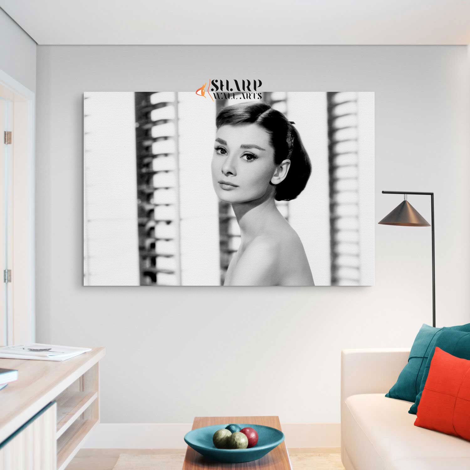 Audrey Hepburn Vintage Photo Wall Art Canvas