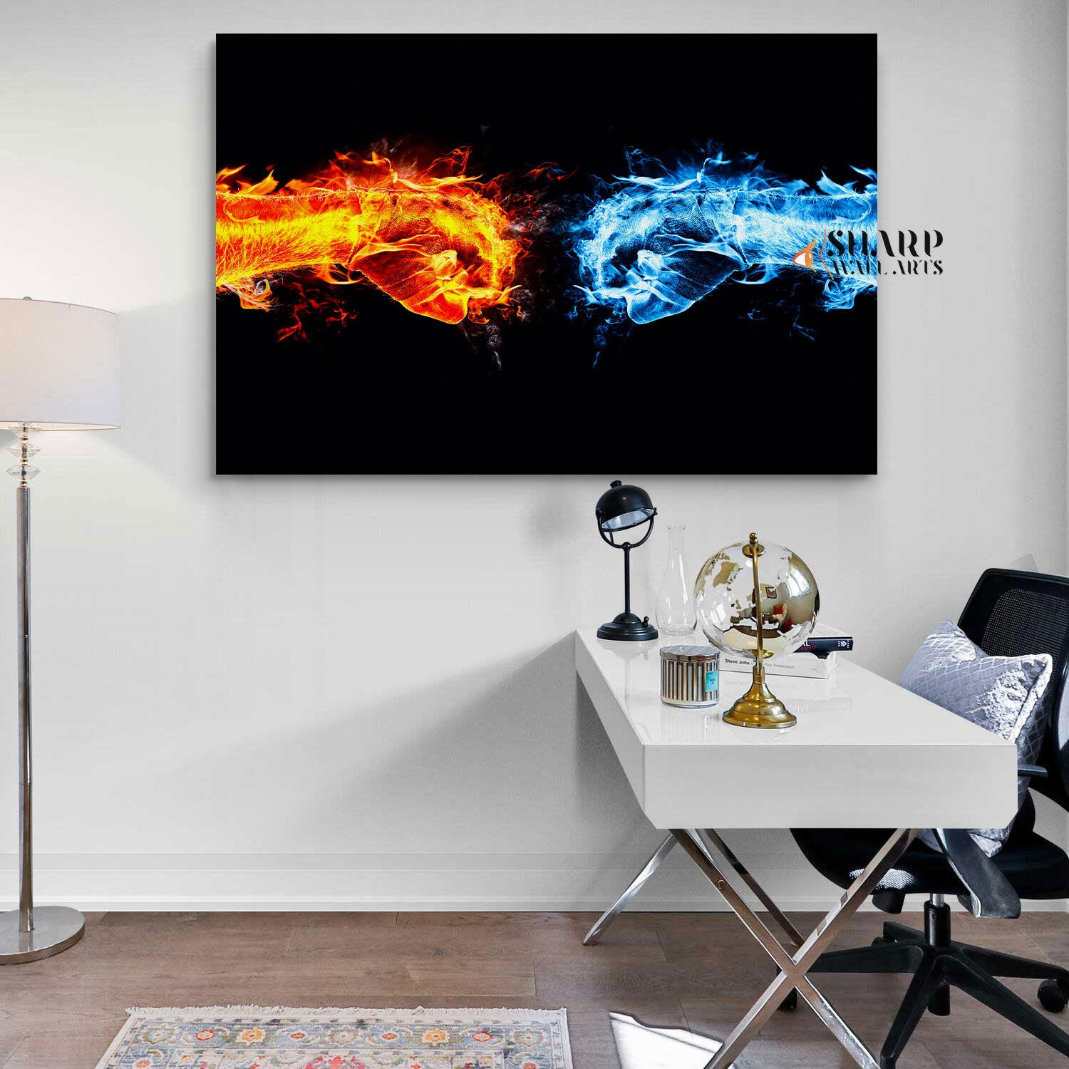 Fire And Ice Wall Art Canvas