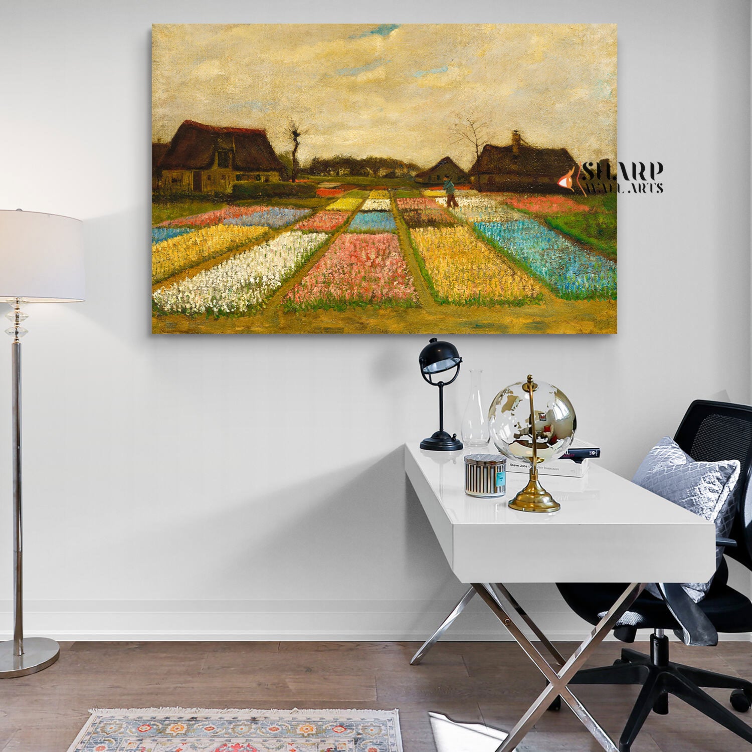 Vincent van Gogh Flower Beds In Holland Canvas Wall Art