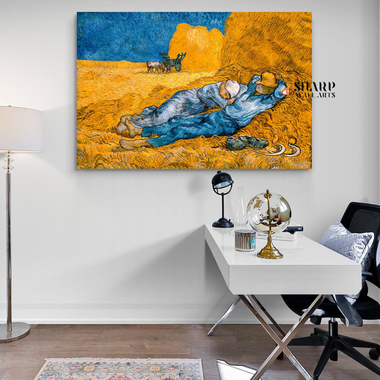 Vincent van Gogh Rest From Work Canvas Wall Art