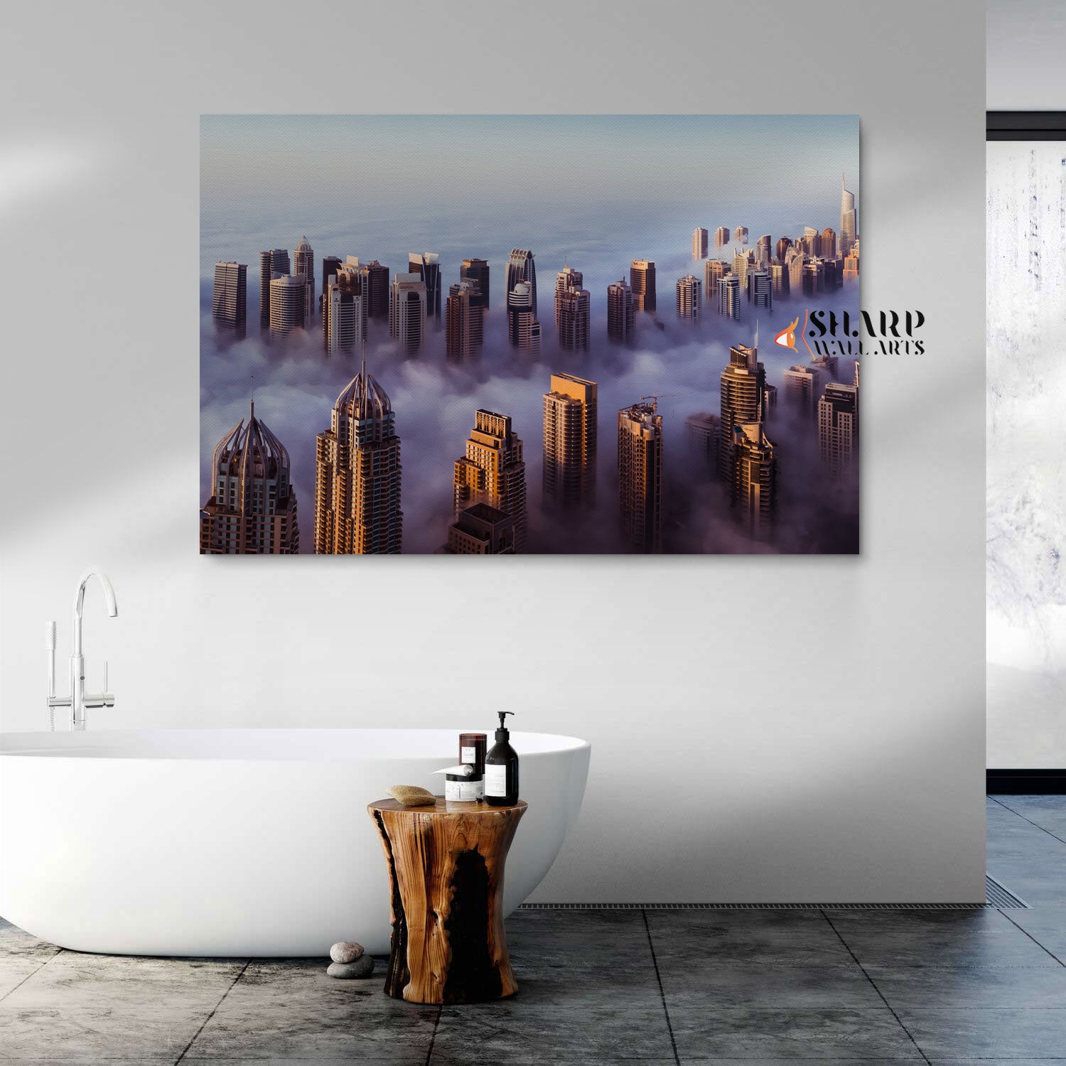 Dubai Skyline Wall Art Canvas