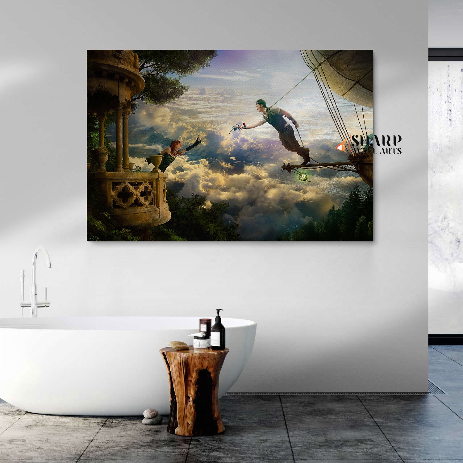 Steampunk Romeo And Juliet Canvas Wall Art