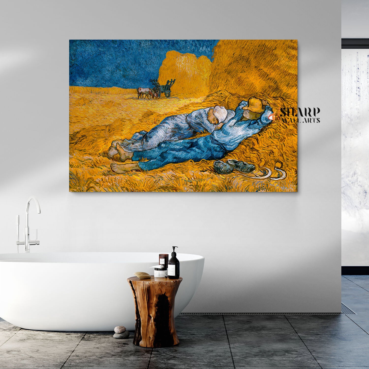 Vincent van Gogh Rest From Work Canvas Wall Art