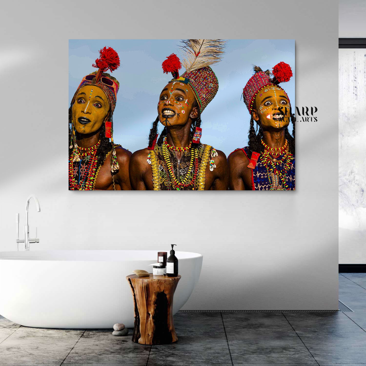 Ritual African Dance Canvas Wall Art