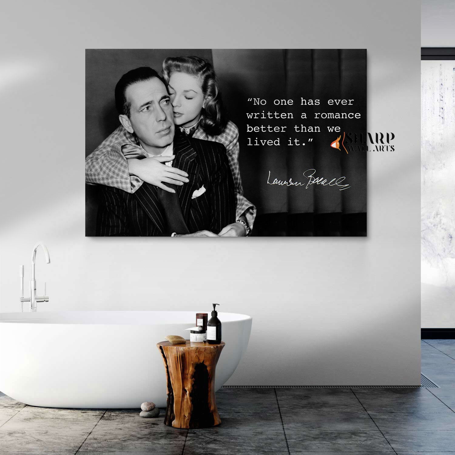 Lauren Bacall Quote Wall Art Canvas