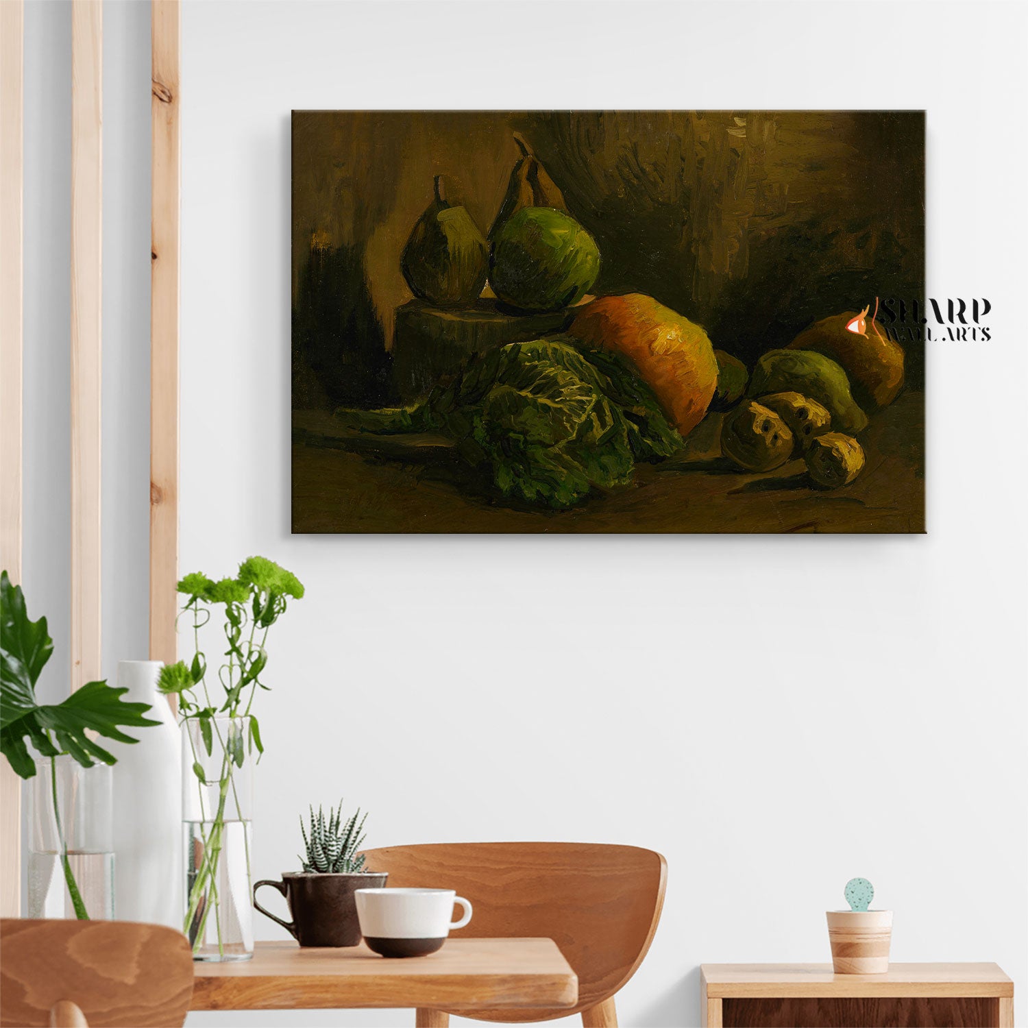 Vincent van Gogh Still Life With Vegetables And Fruit Canvas Wall Art