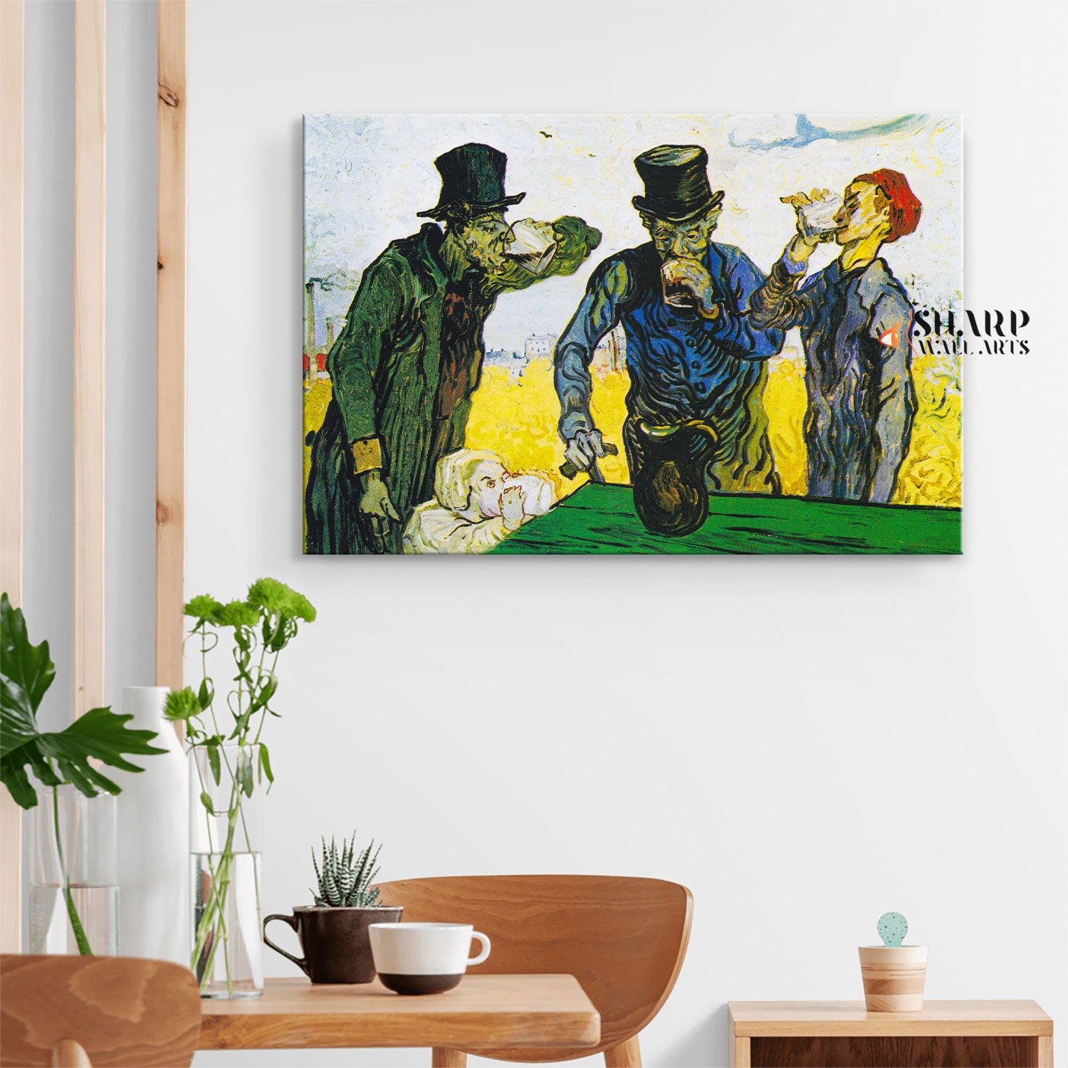 Vincent van Gogh The Drinkers Canvas Wall Art