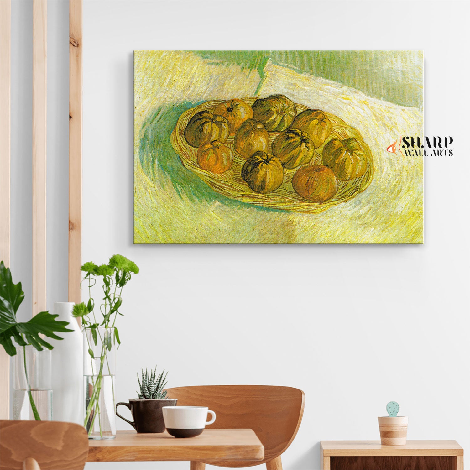 Vincent van Gogh The Basket Of Apples Canvas Wall Art
