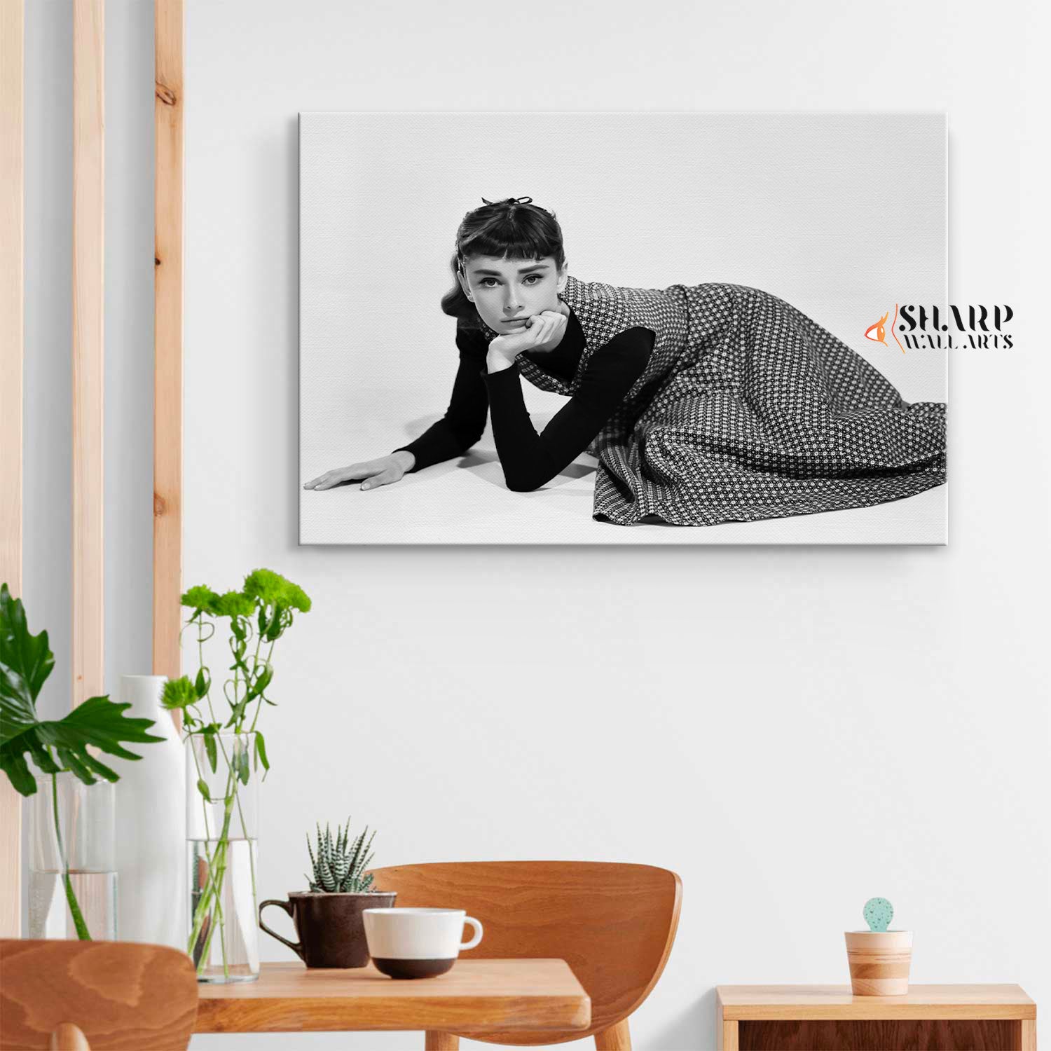 Audrey Hepburn Style Icon Wall Art Canvas
