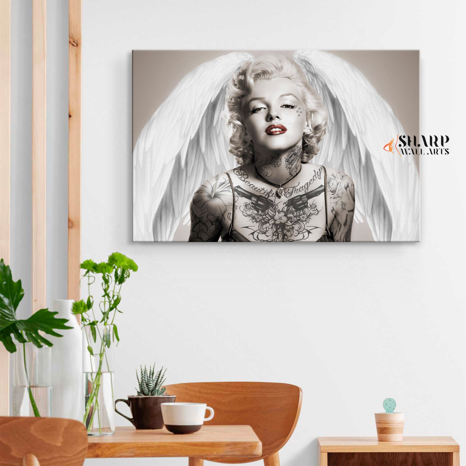 Marilyn Monroe Angel Canvas Wall Art
