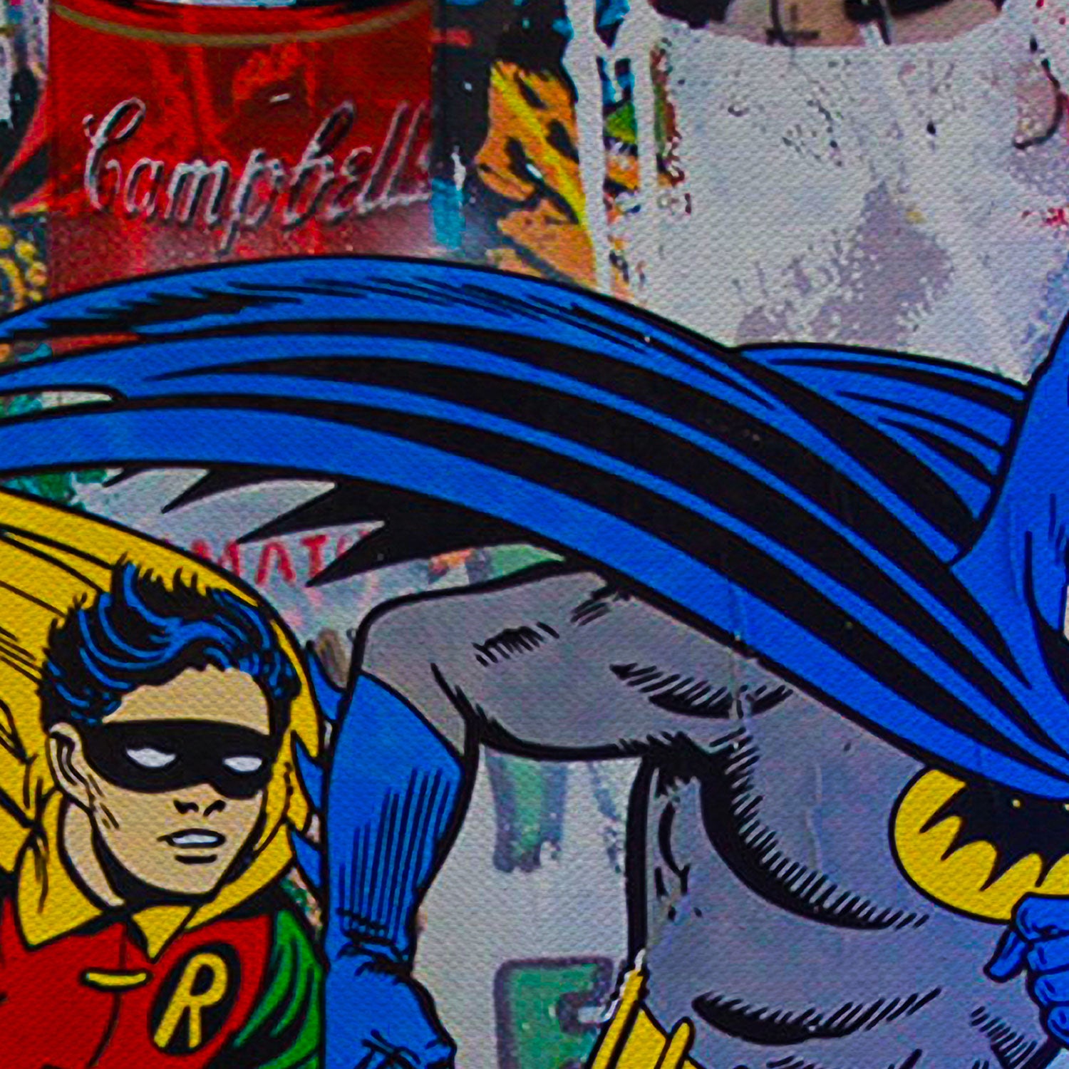 Banksy Inspired Superheroes Wall Art Canvas