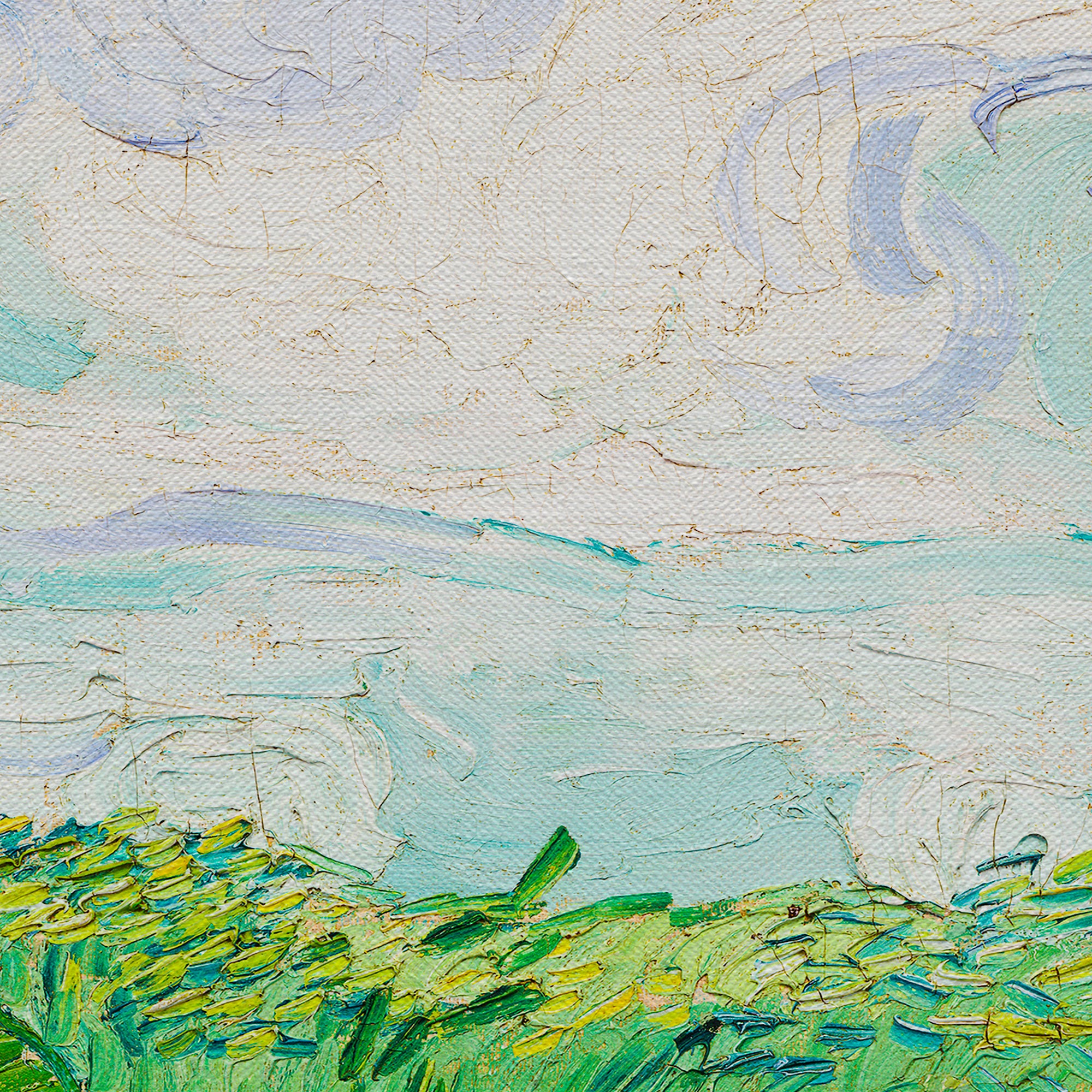 Vincent van Gogh Green Wheat Fields Canvas Wall Art