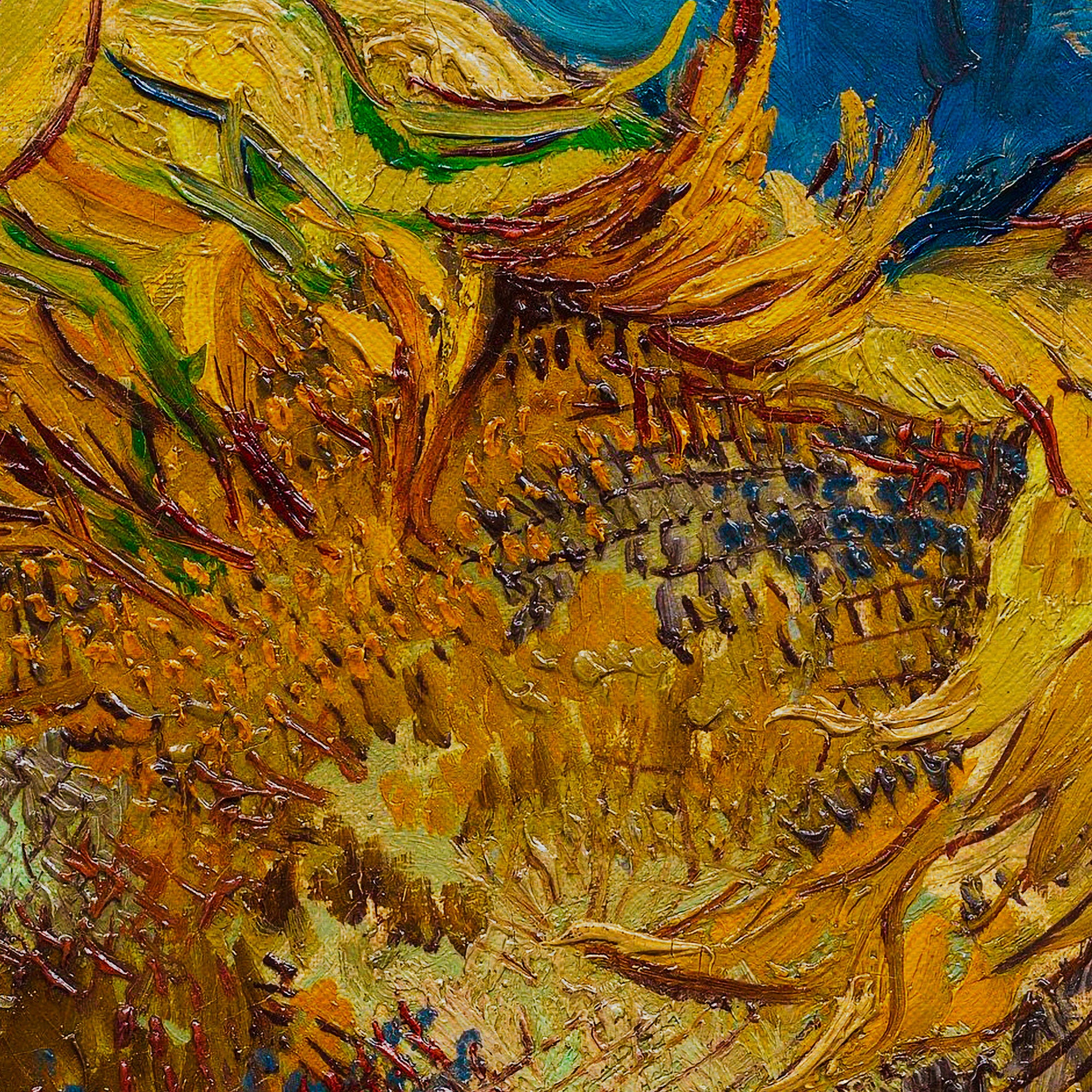 Vincent van Gogh Two Cut Sunflowers Canvas Wall Art