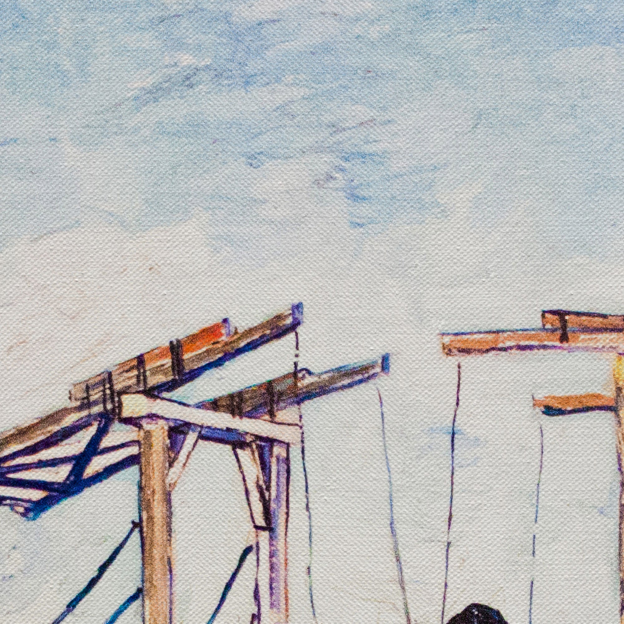 Vincent van Gogh Langlois Bridge at Arles Canvas Wall Art