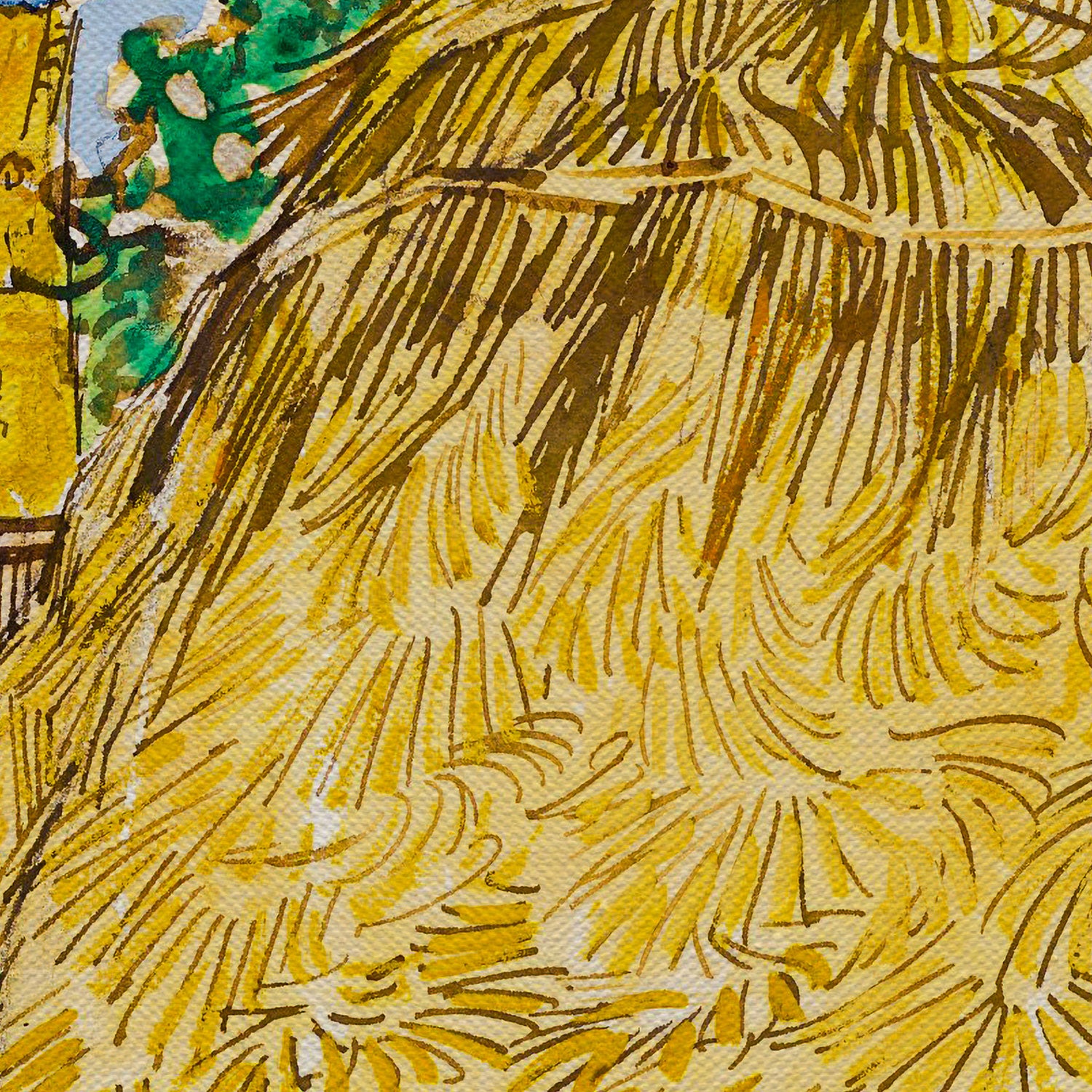 Vincent van Gogh Wheat Stacks Canvas Wall Art