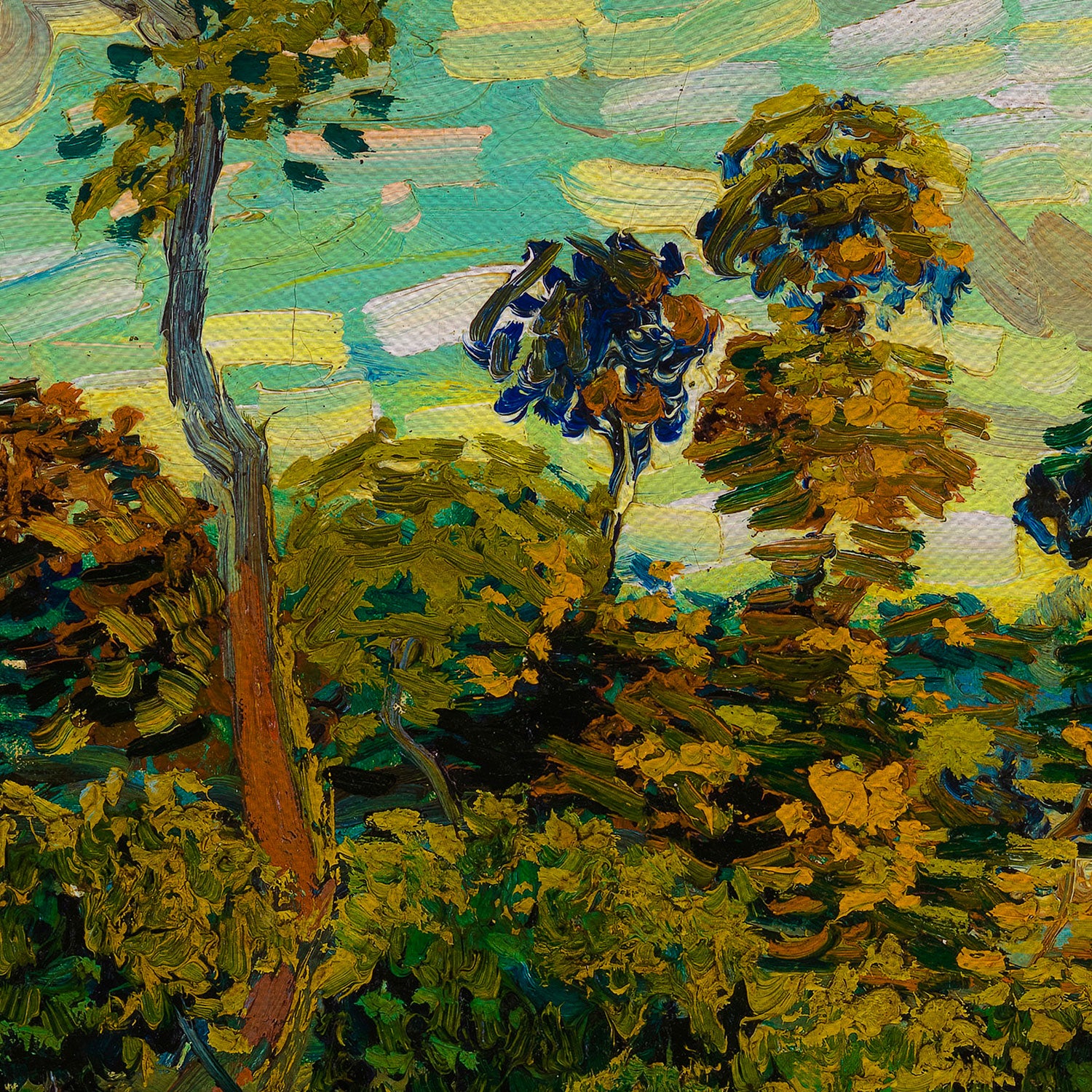Vincent van Gogh Sunset At Montmajour Canvas Wall Art