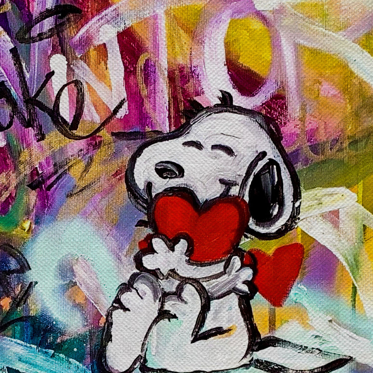 Doggy Love Canvas Wall Art