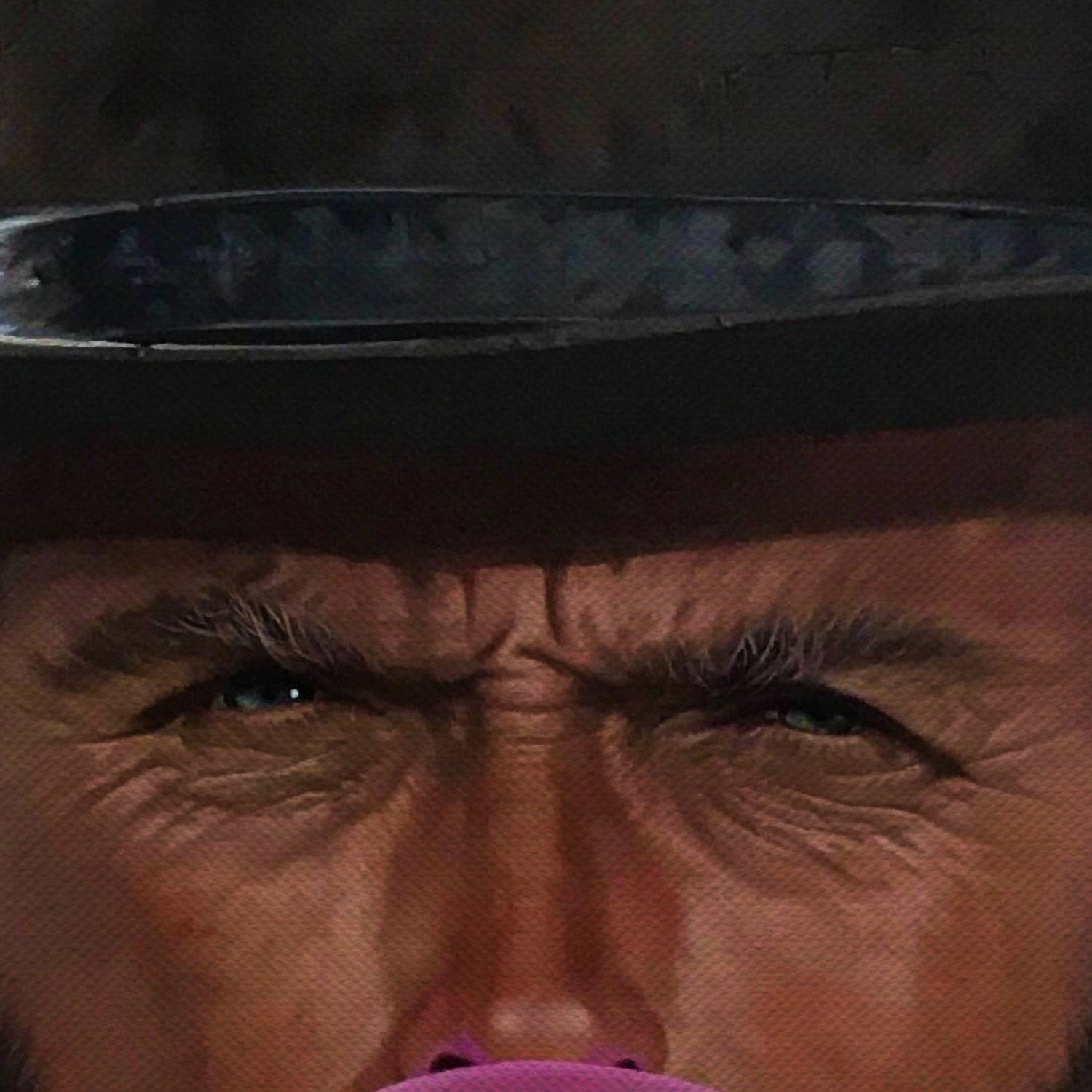 Clint Eastwood Bubble Gum Canvas Wall Art