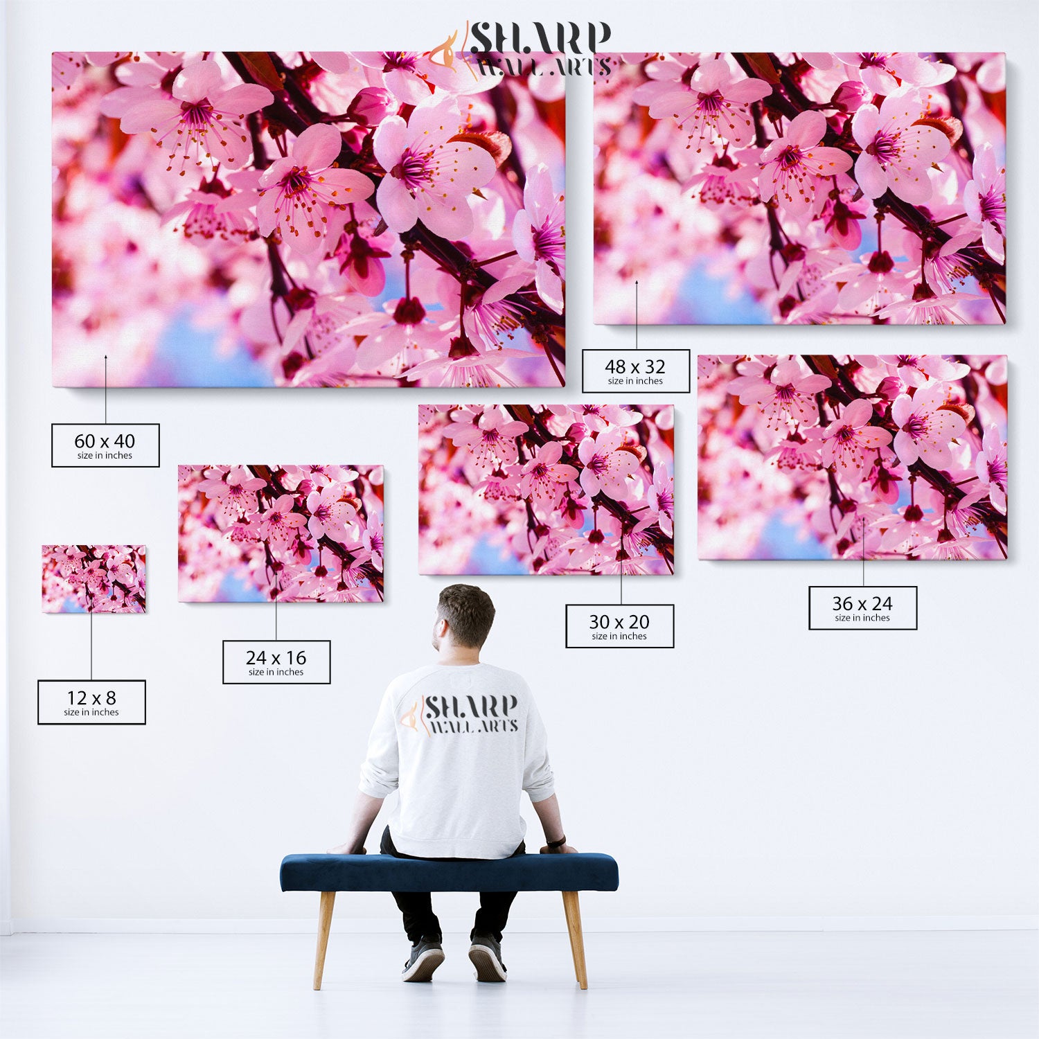 Cherry Blossom Wall Art Canvas