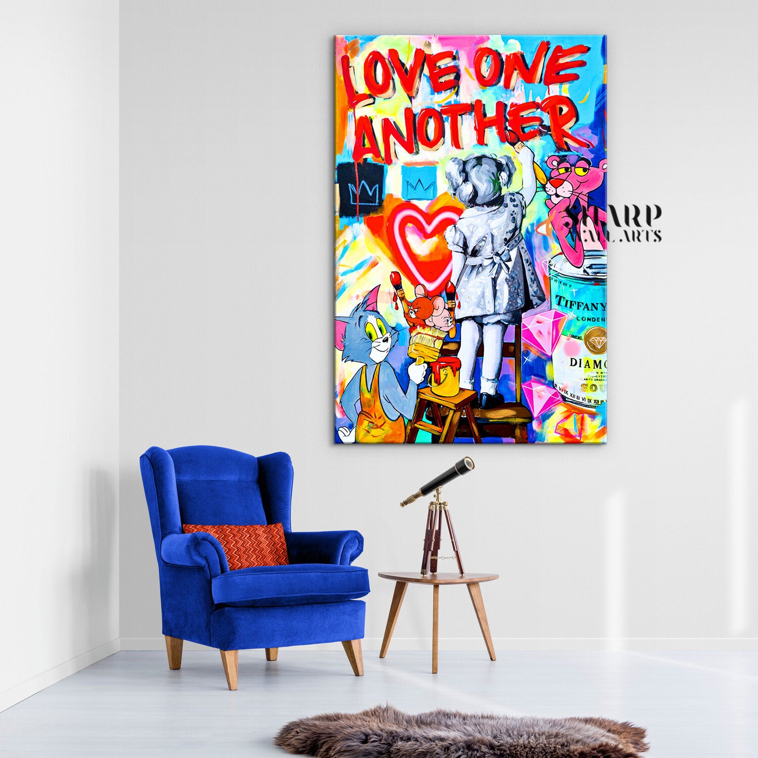 Love One Another Canvas Wall Art