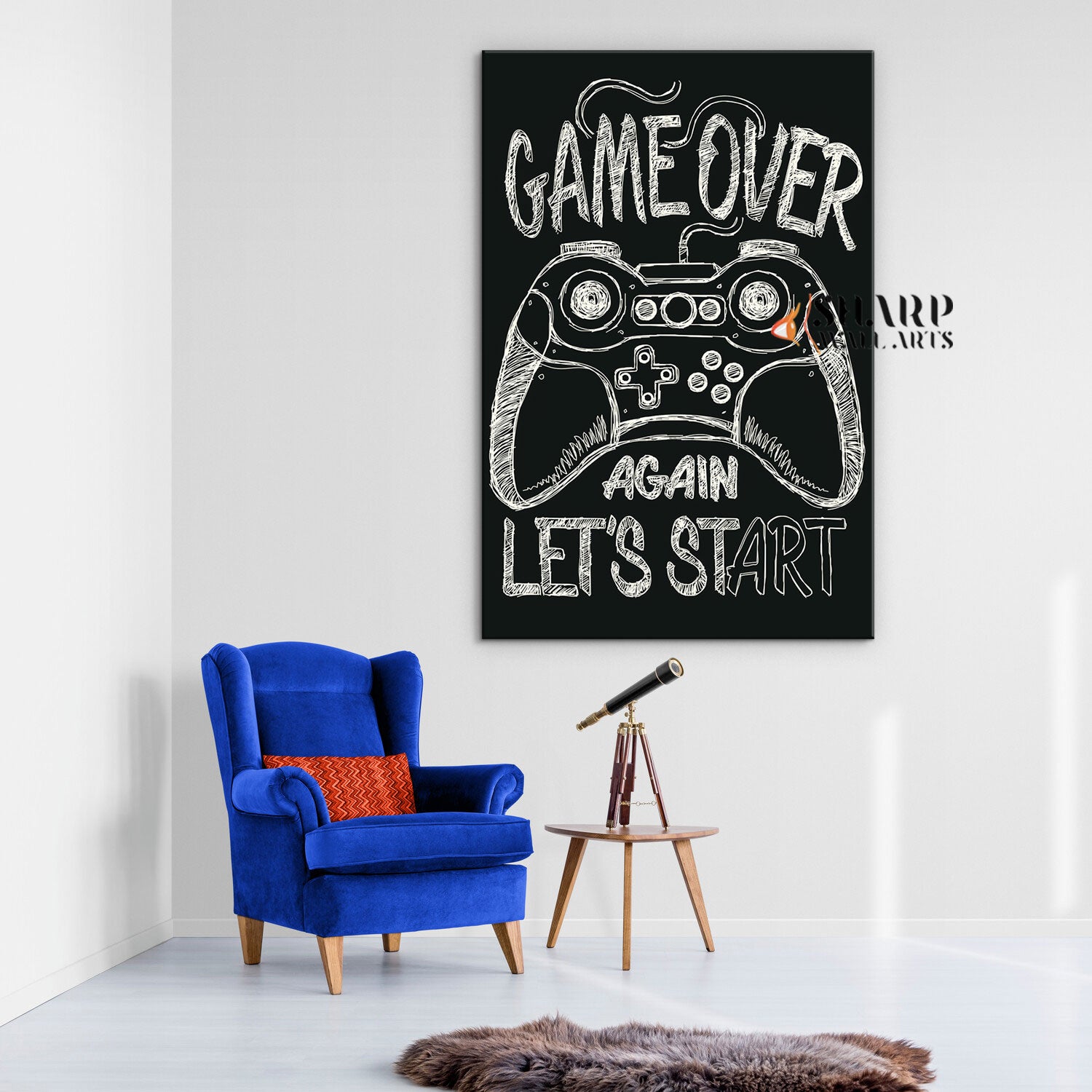 Gaming Quotes Wall Art Canvas