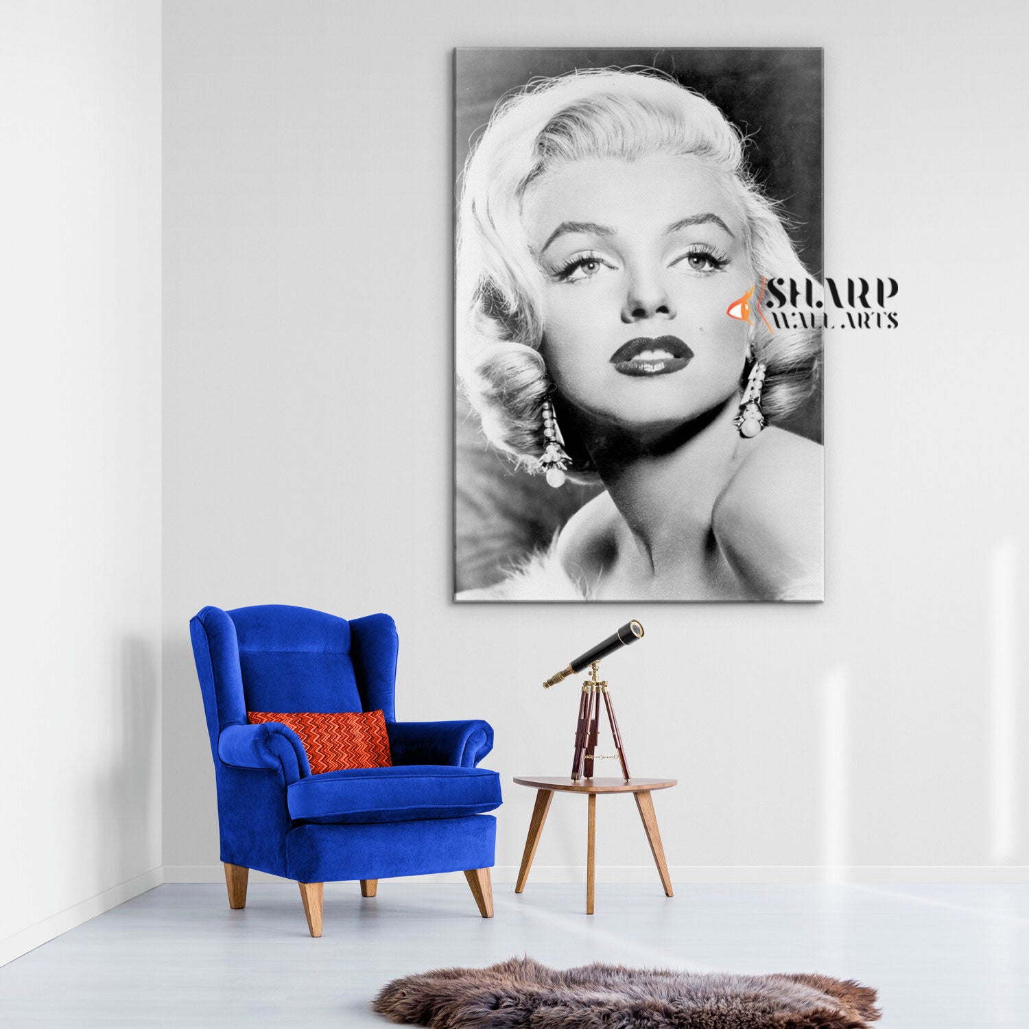 Marilyn Monroe Portrait Wall Art Canvas