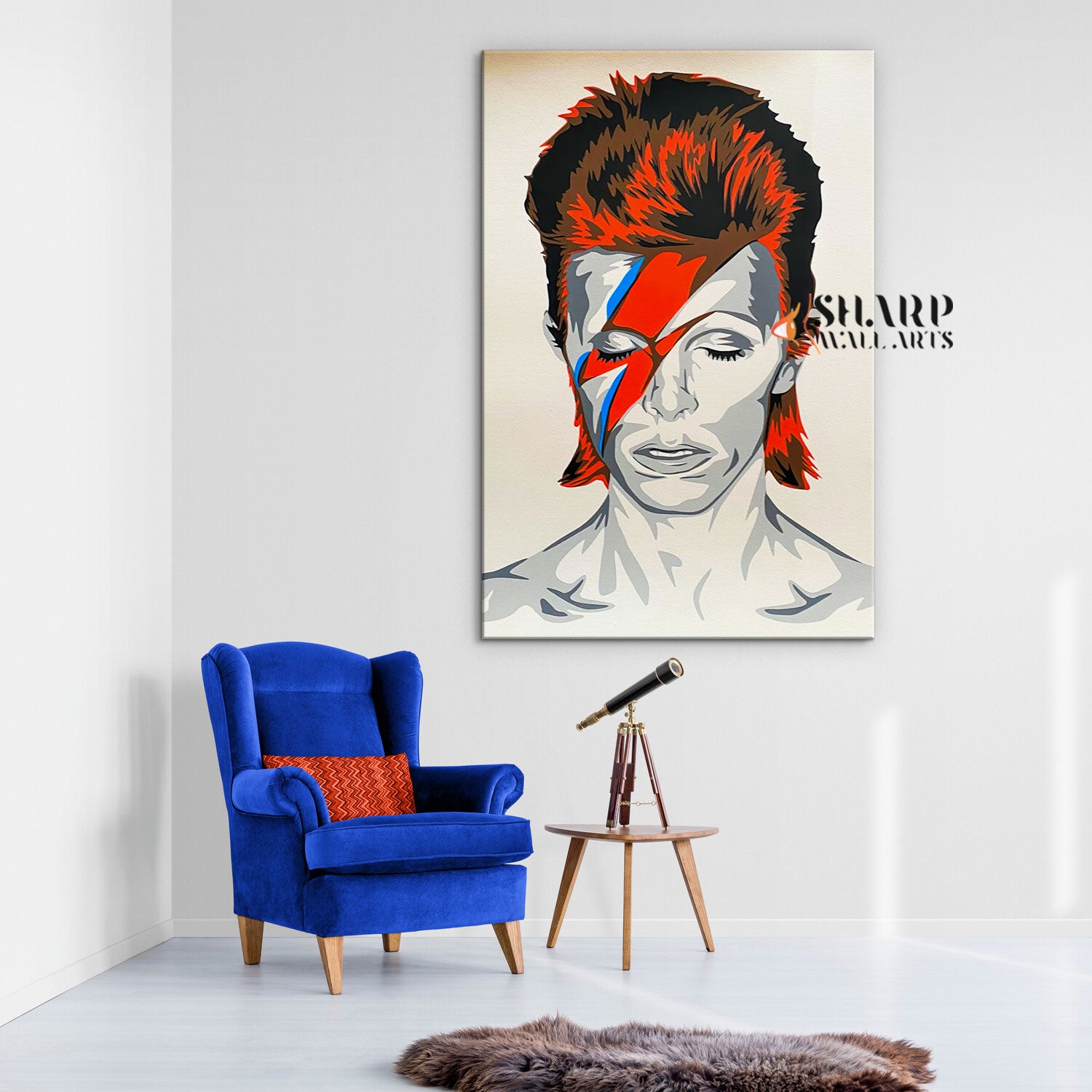David Bowie Ziggy Canvas Wall Art