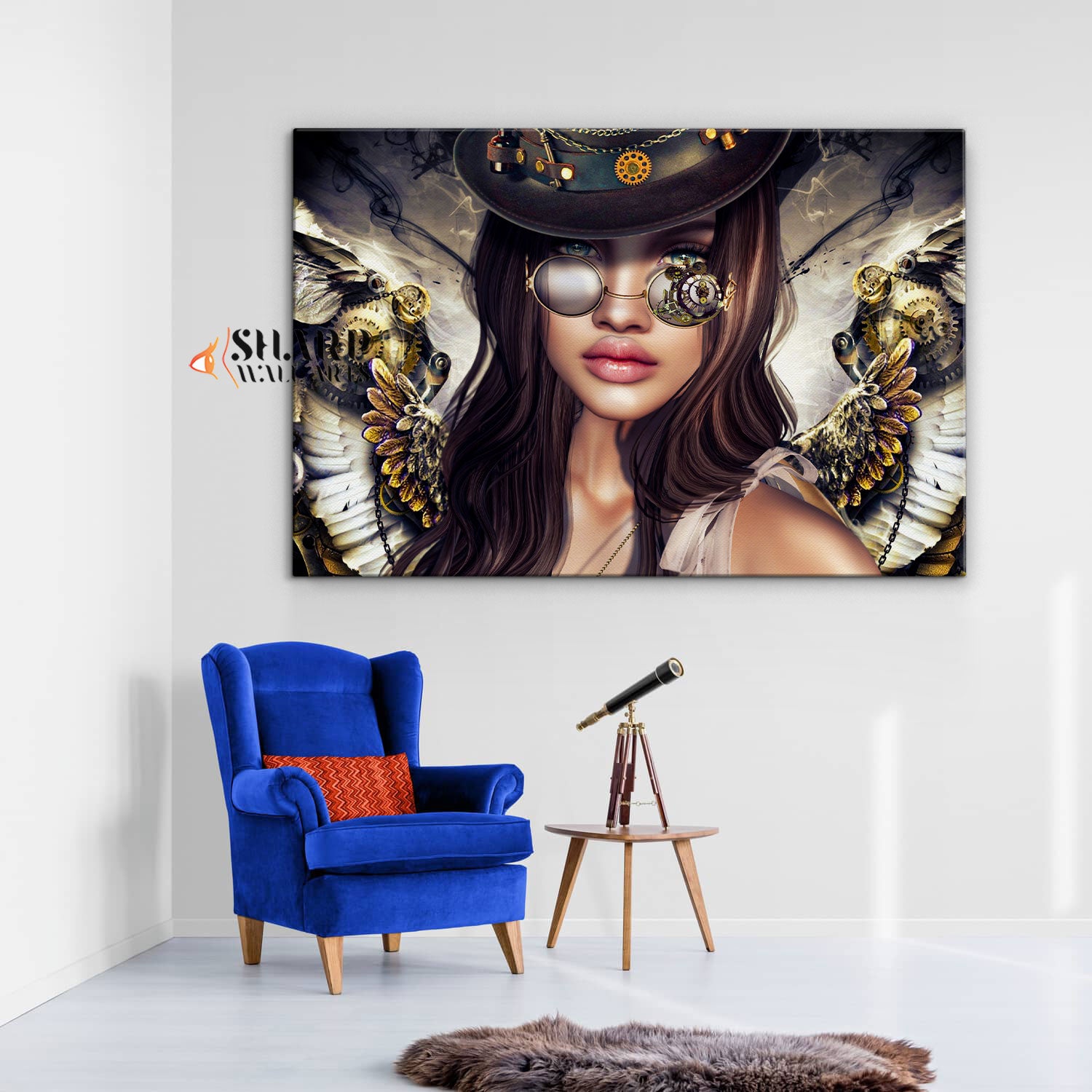 Steampunk Angel Wall Art Canvas