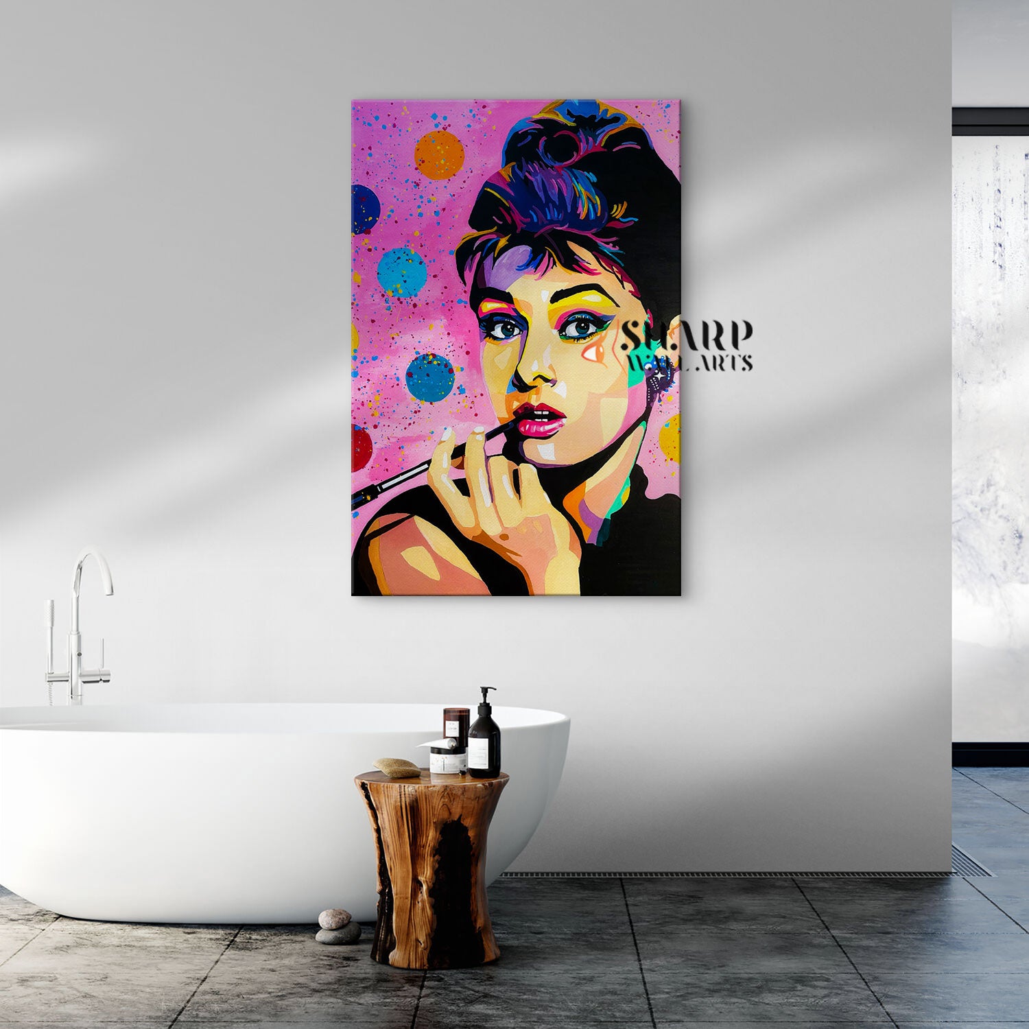 Audrey Hepburn Fashion Icon Wall Art Canvas