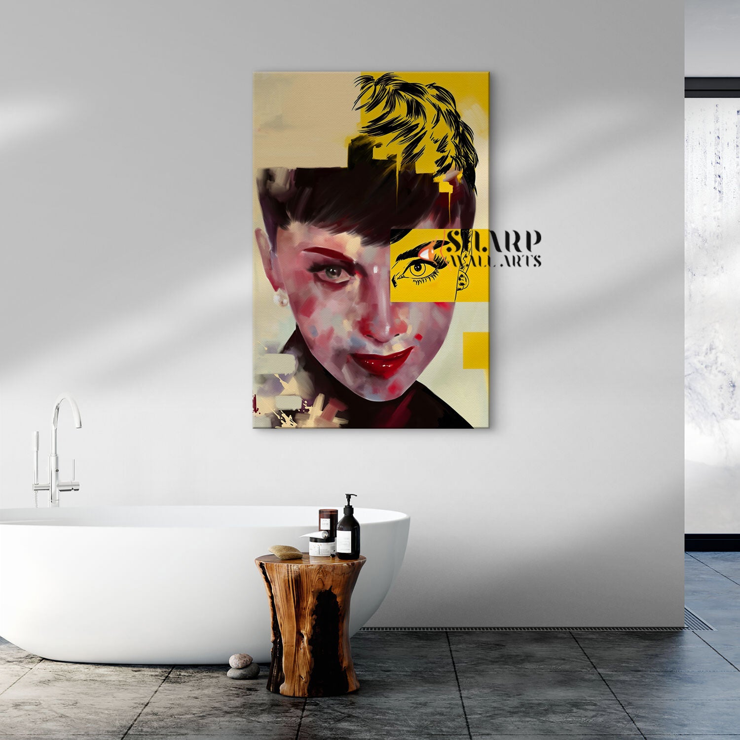 Audrey Hepburn Portrait Of An Icon Canvas Wall Art