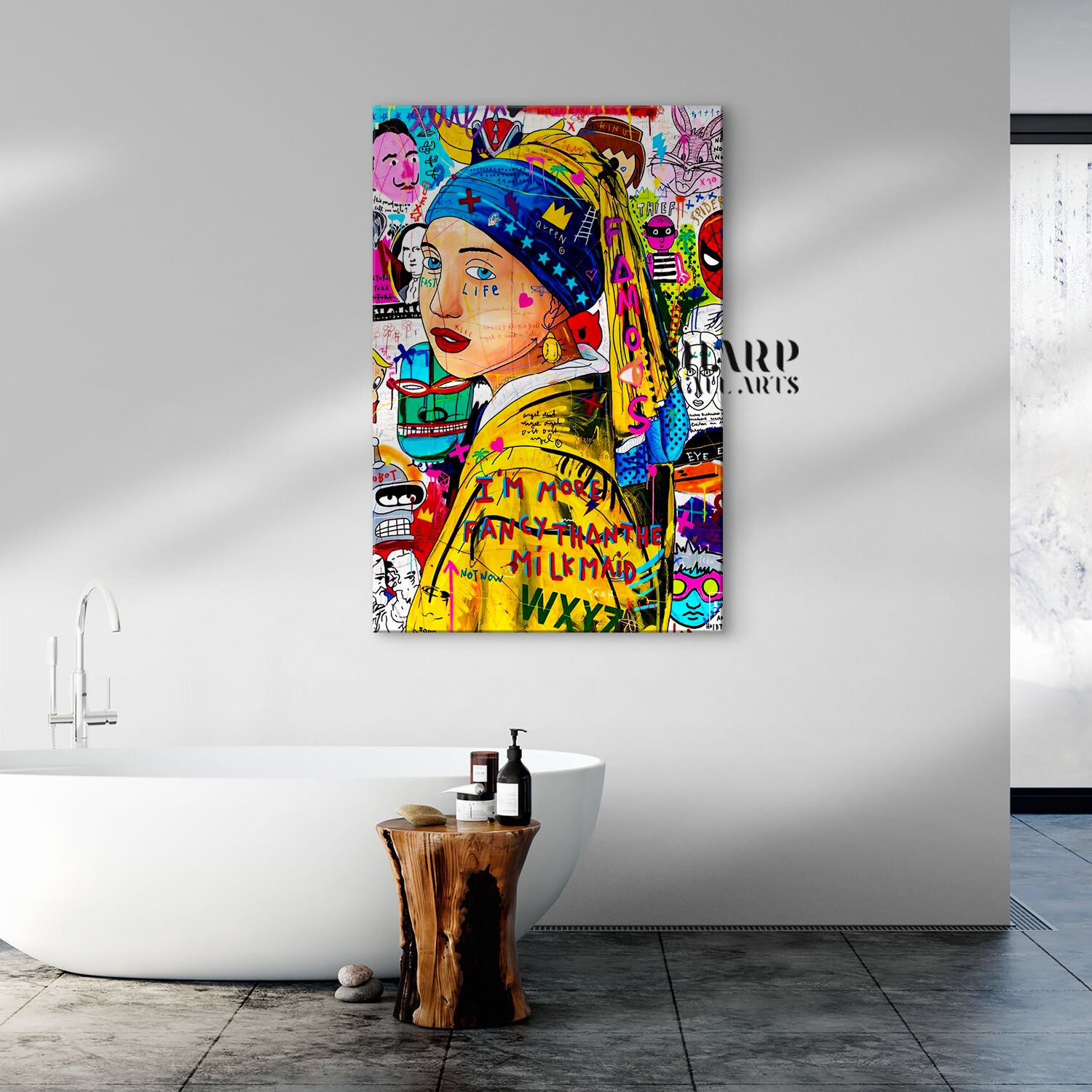 Girl With A Pearl Earring Pop Art Canvas