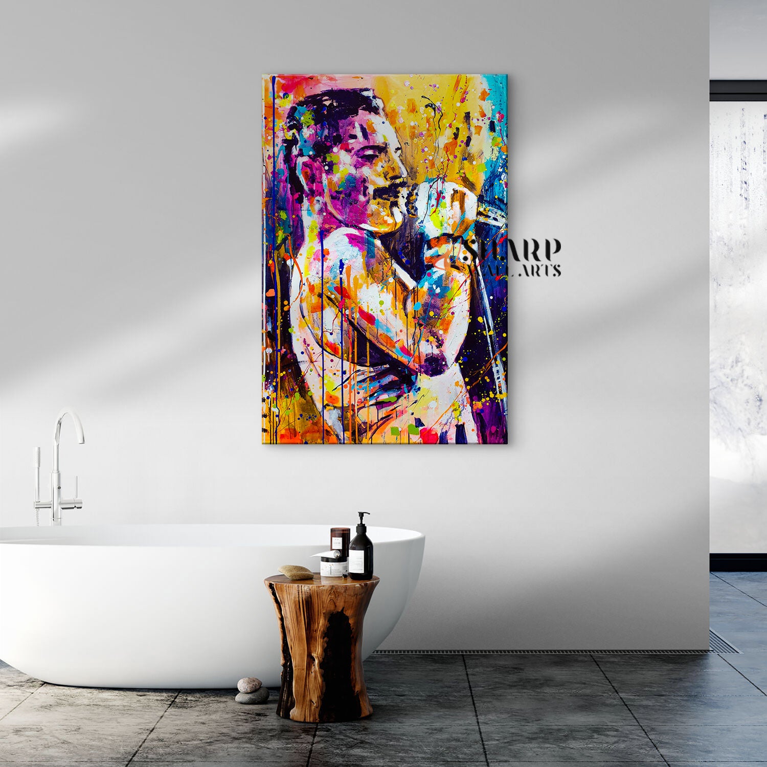 Freddie Mercury Abstract Canvas Wall Art