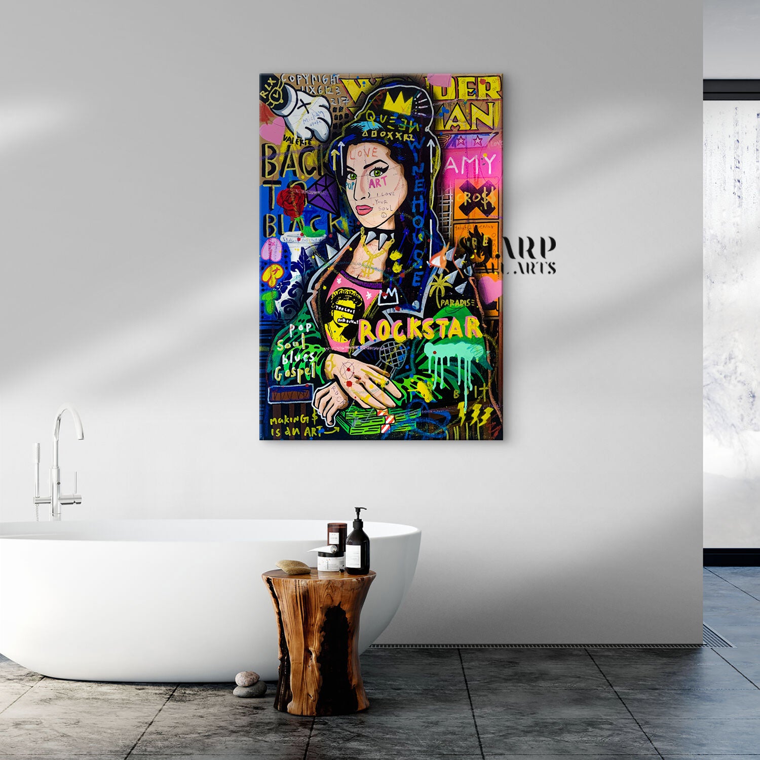 Amy Winehouse Pop Art Canvas