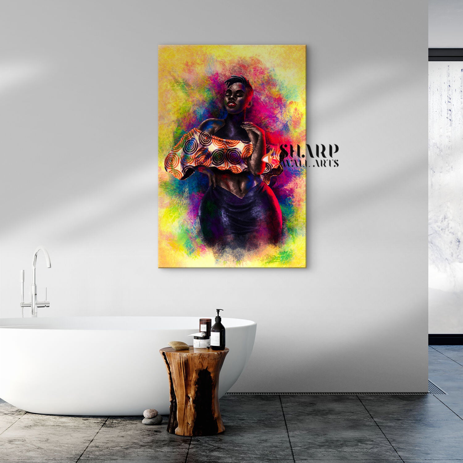 African American Woman Wall Art Canvas