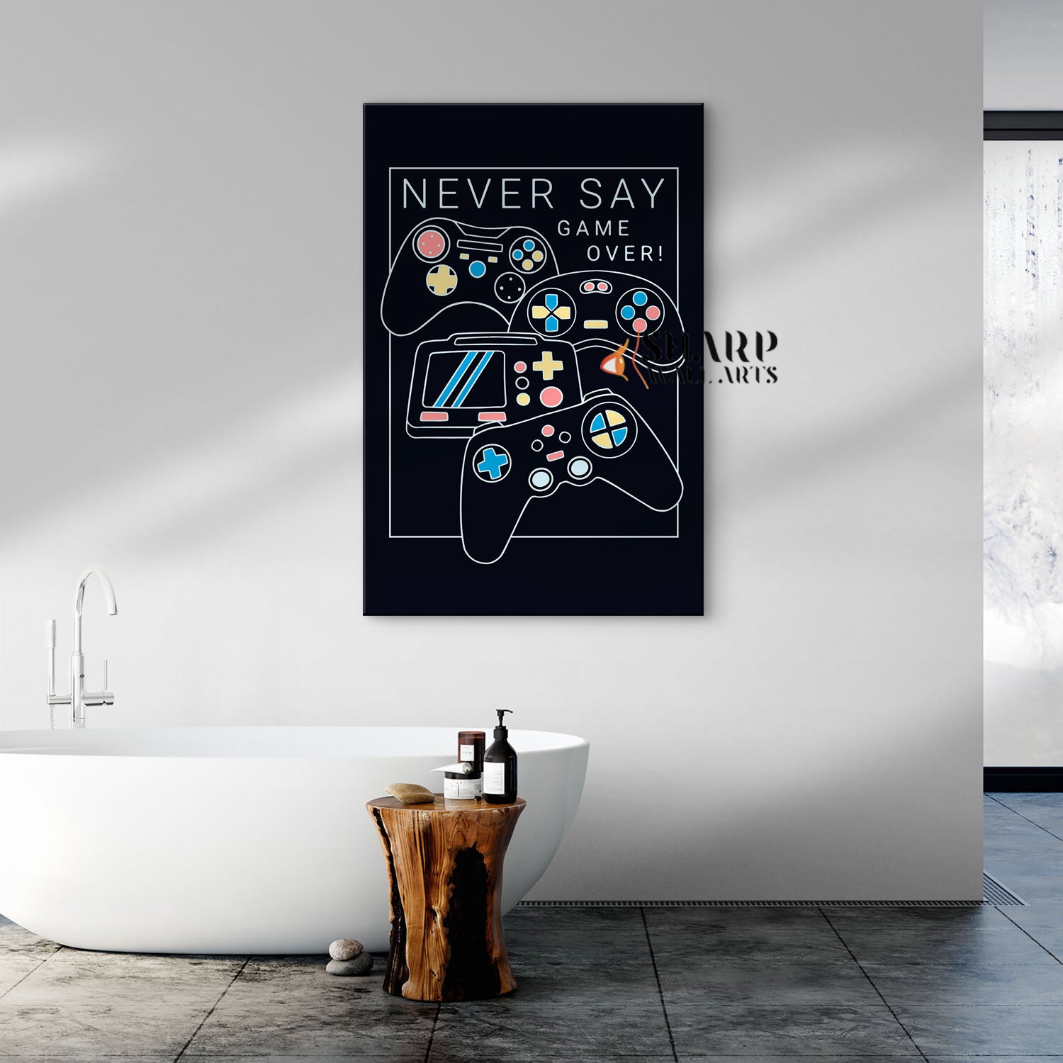 Never Say Game Over Canvas Wall Art