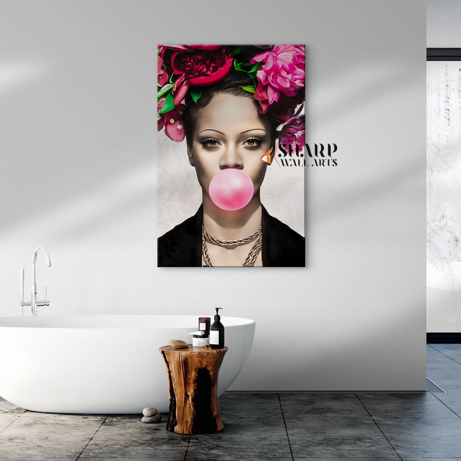 Rihanna Bubble Gum Wall Art Canvas