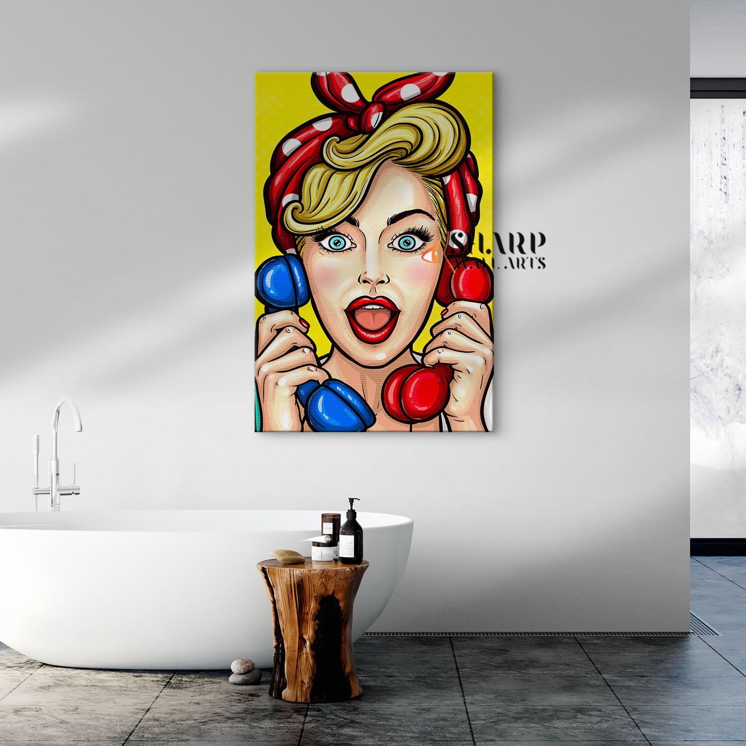 Marilyn Monroe Portrait Pop Art Canvas Wall Art