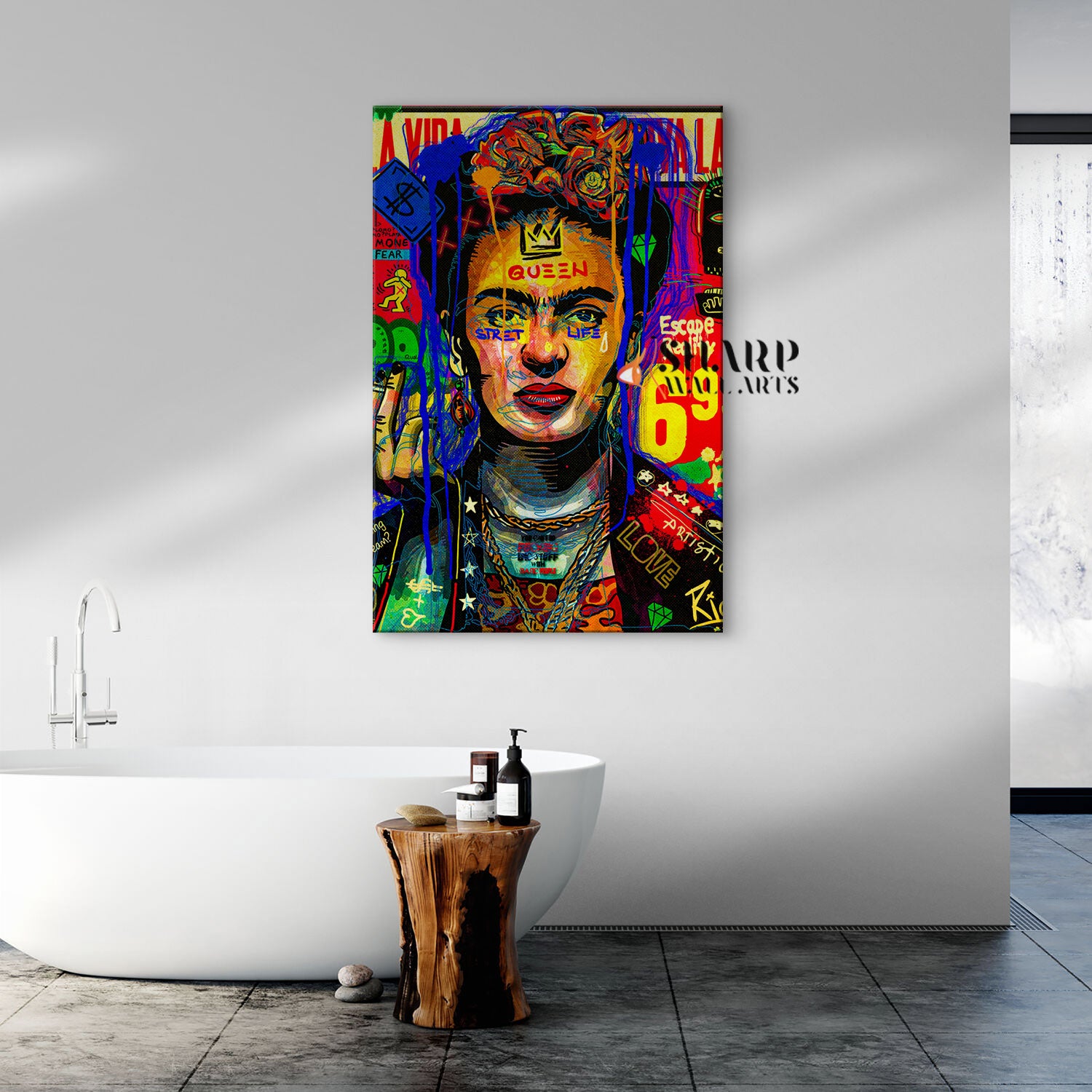 Frida Kahlo Queen Wall Art Canvas