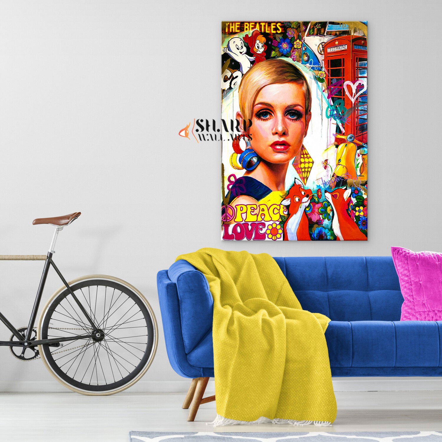 Love And Peace Canvas Wall Art