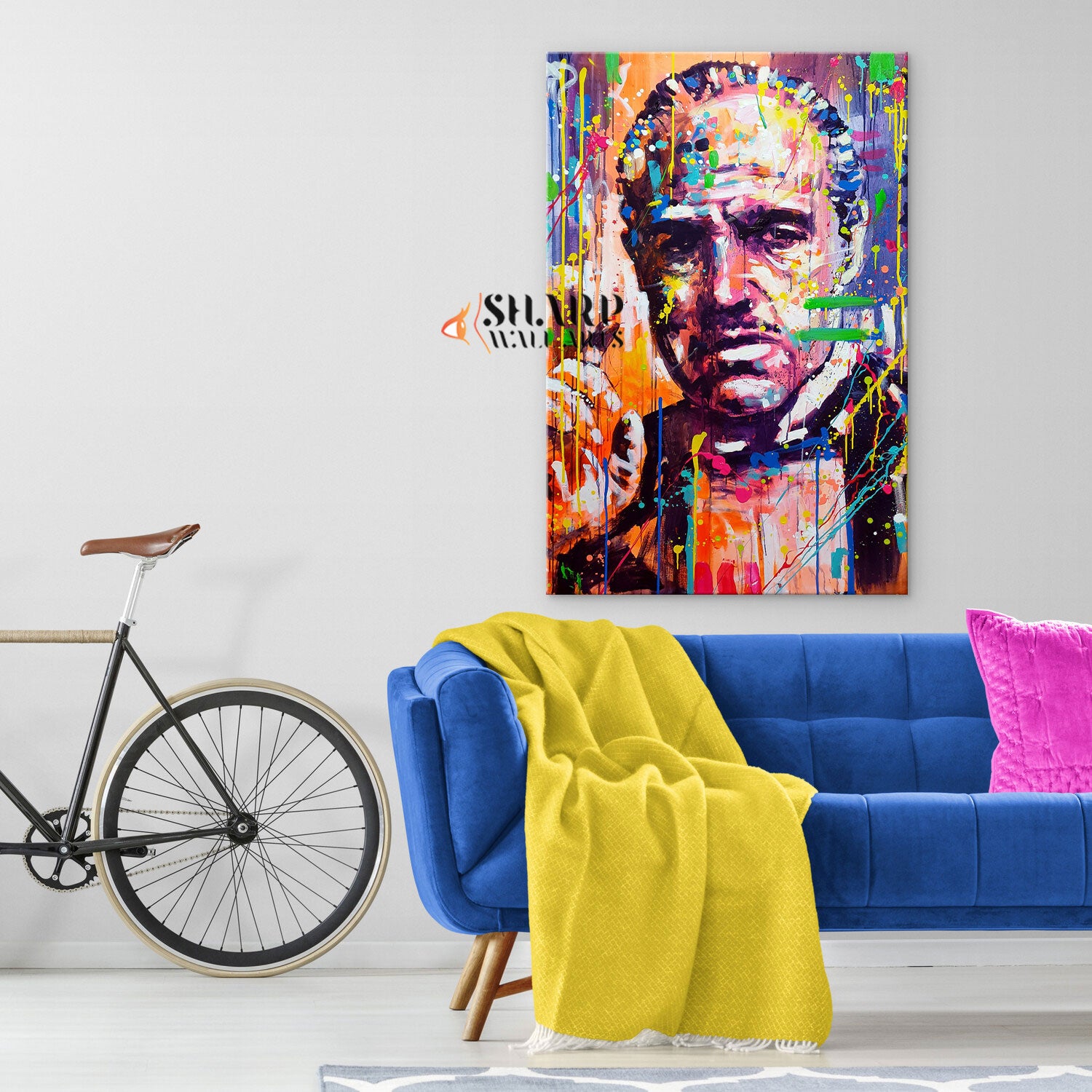 The Godfather Portrait Canvas Wall Art
