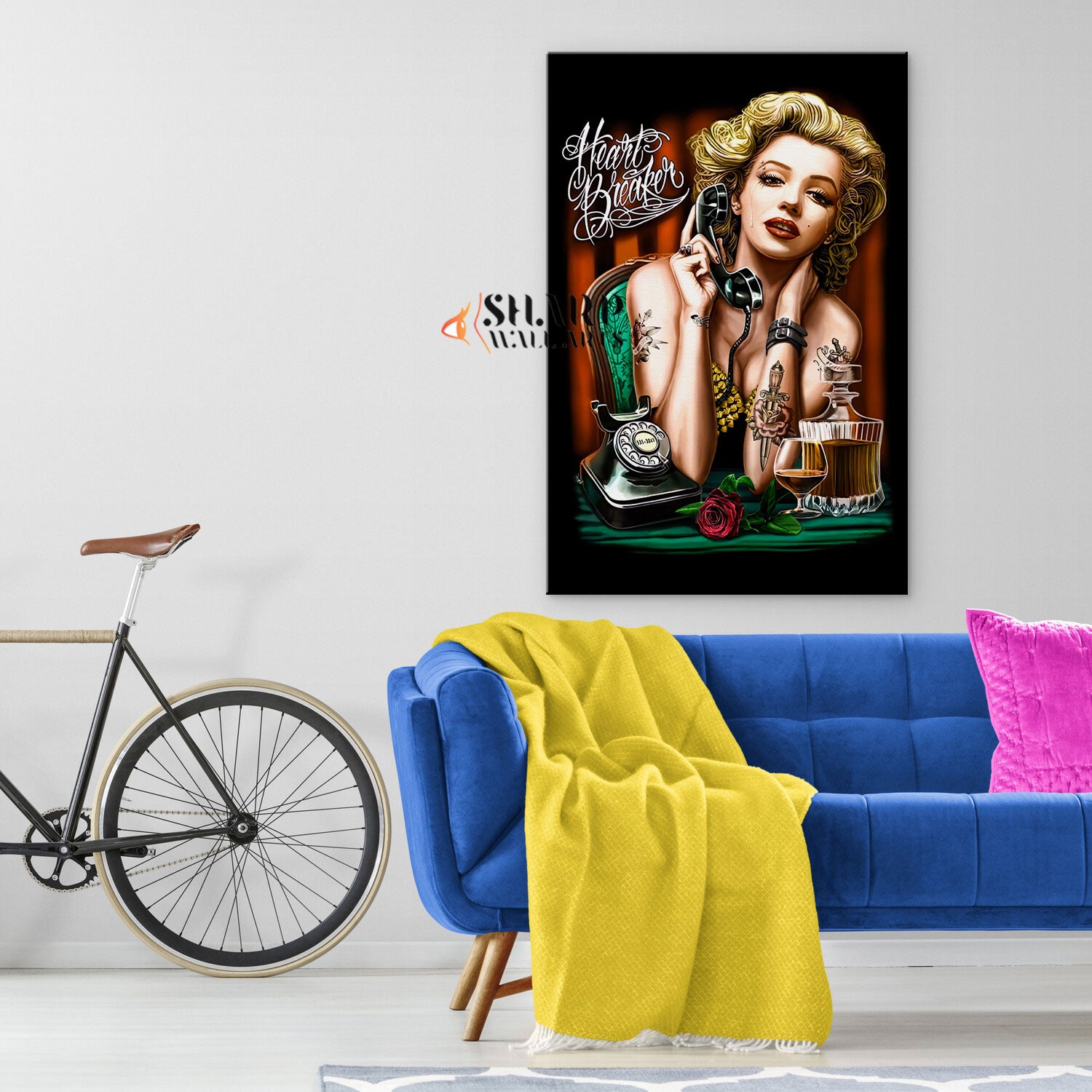 Marilyn Monroe Crying Wall Art Canvas