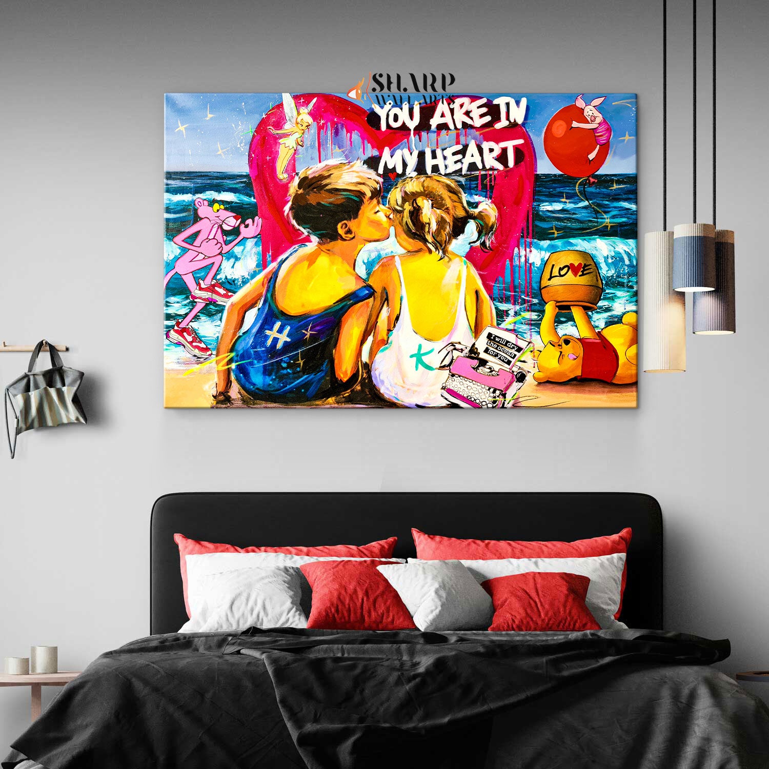 You Are In My Heart Canvas Wall Art